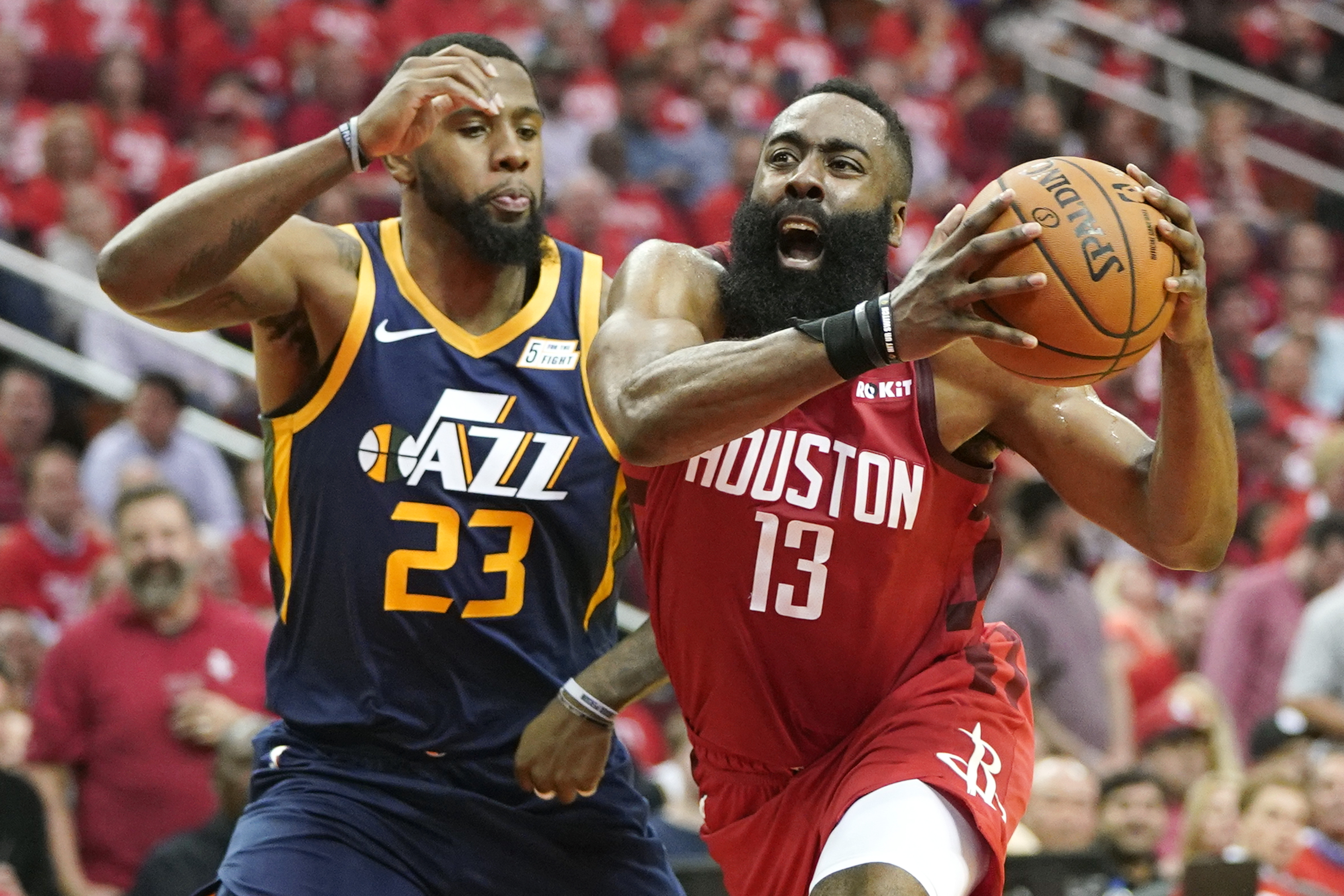 Harden’s triple-double helps Rockets rout Jazz again