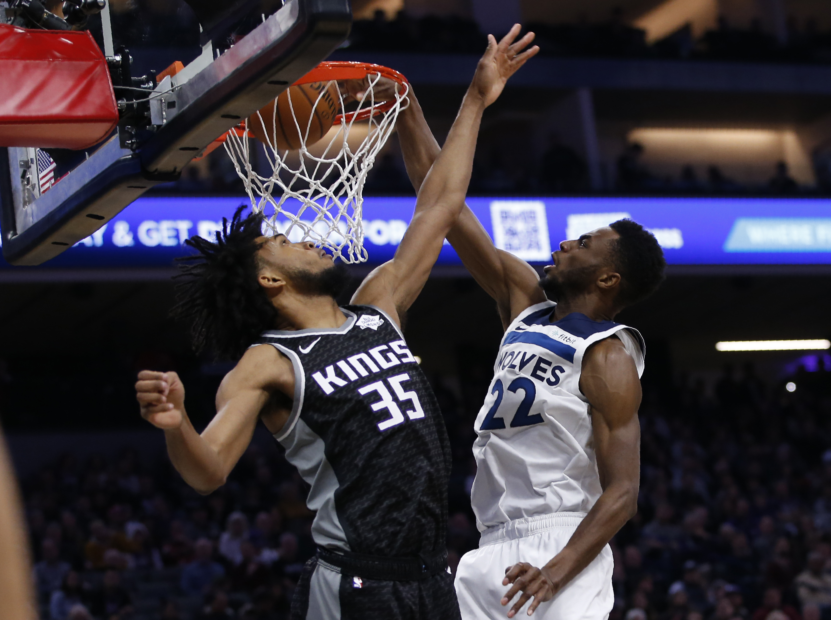 Timberwolves edge Kings 105-104 in 2 OT to stop 11-game skid