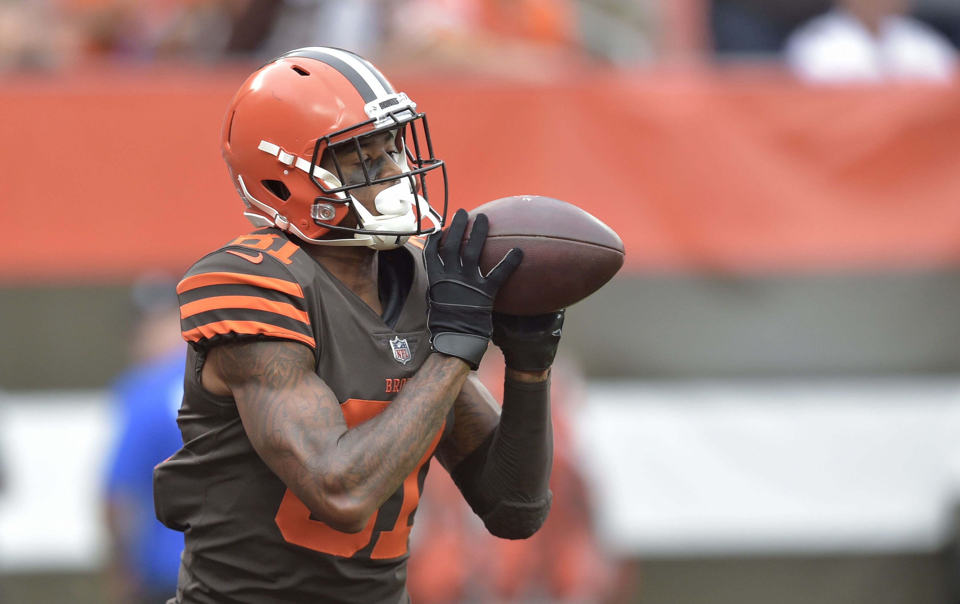 Browns WR Higgins to miss time with sprained knee
