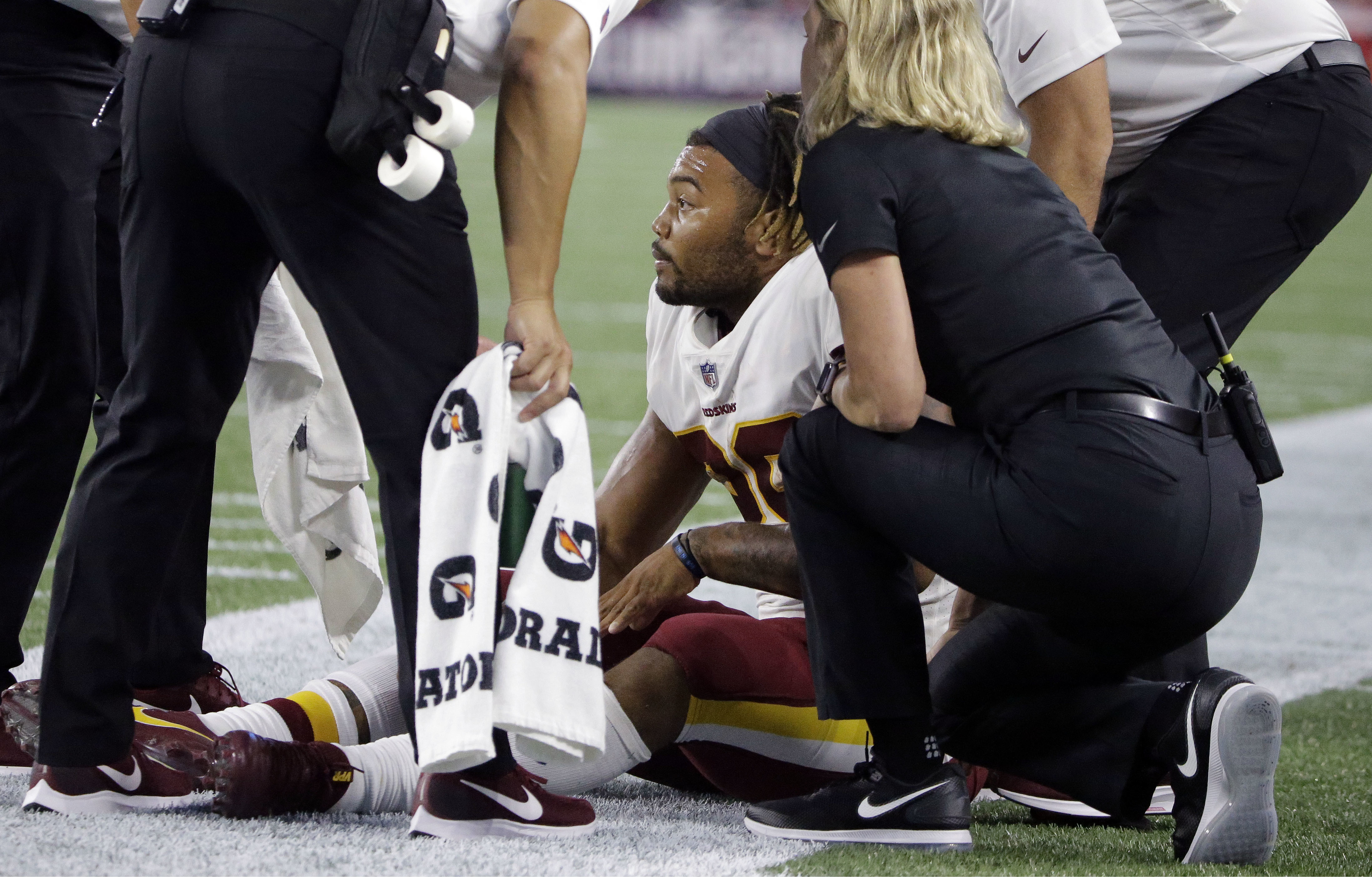 Redskins RB Derrius Guice out for season with torn ACL