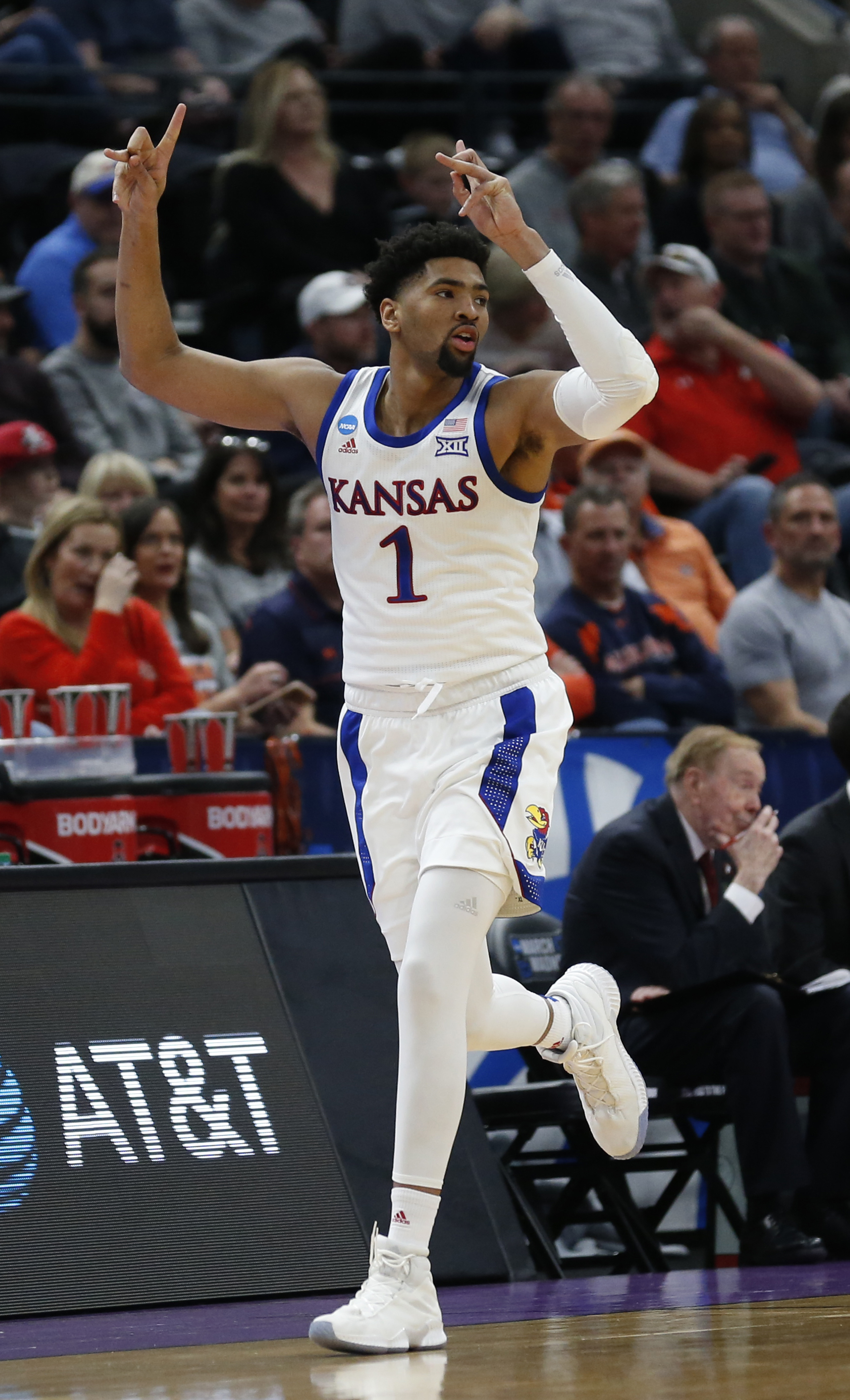 Lawson carries Kansas over Northeastern 87-53 in Midwest