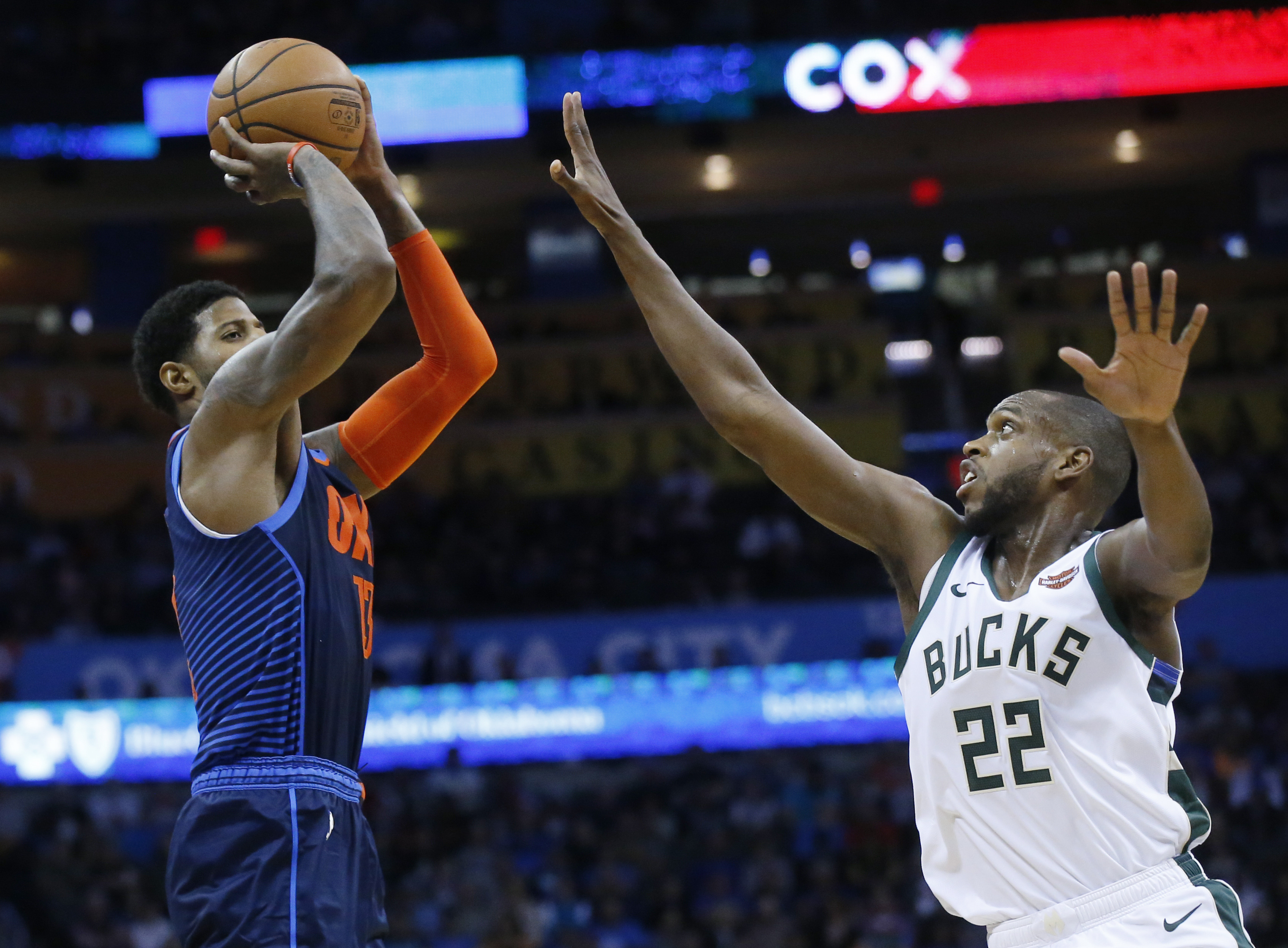 George scores 36, leads Thunder past Bucks