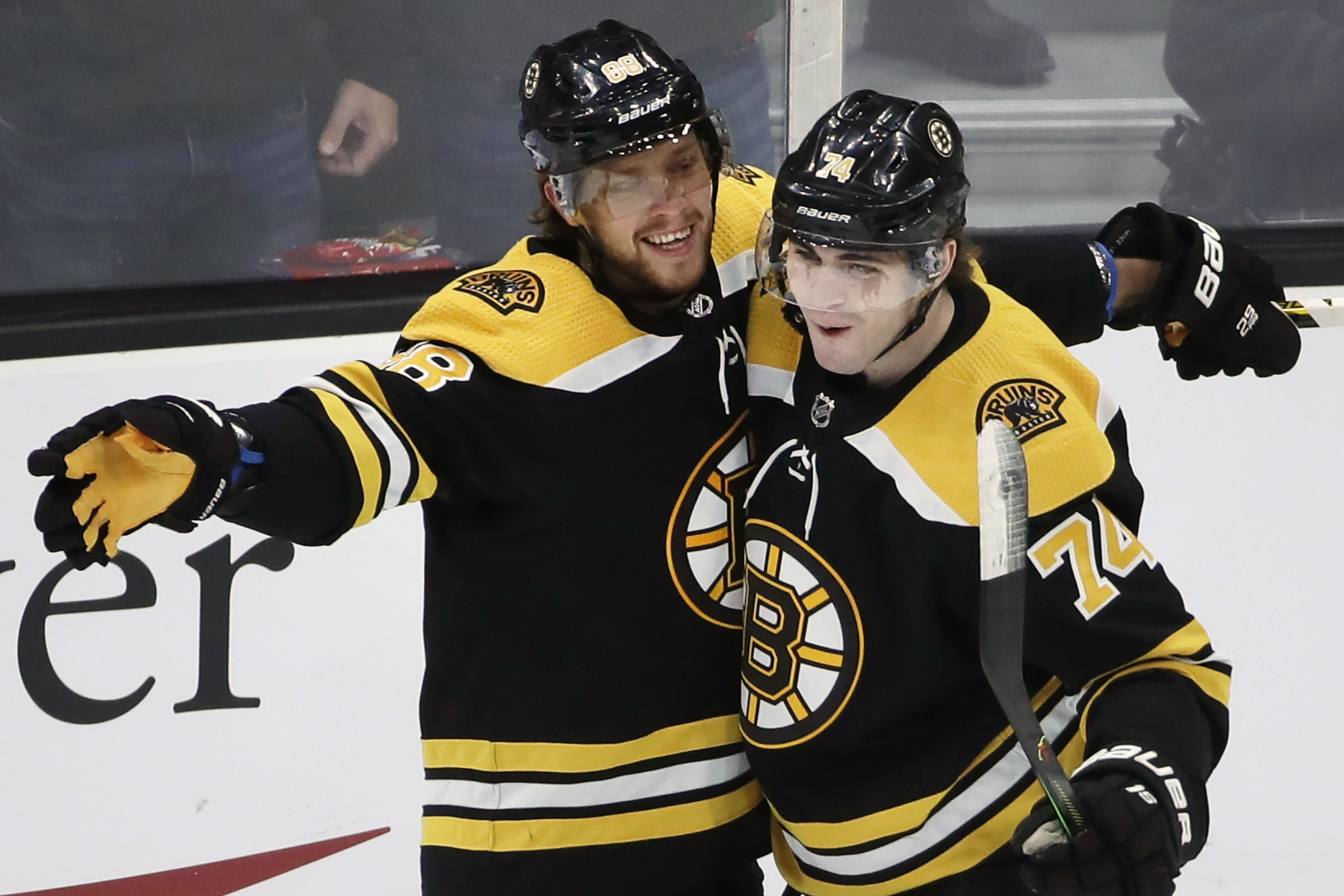Pastrnak scores 4 goals to carry Bruins past Ducks 4-2