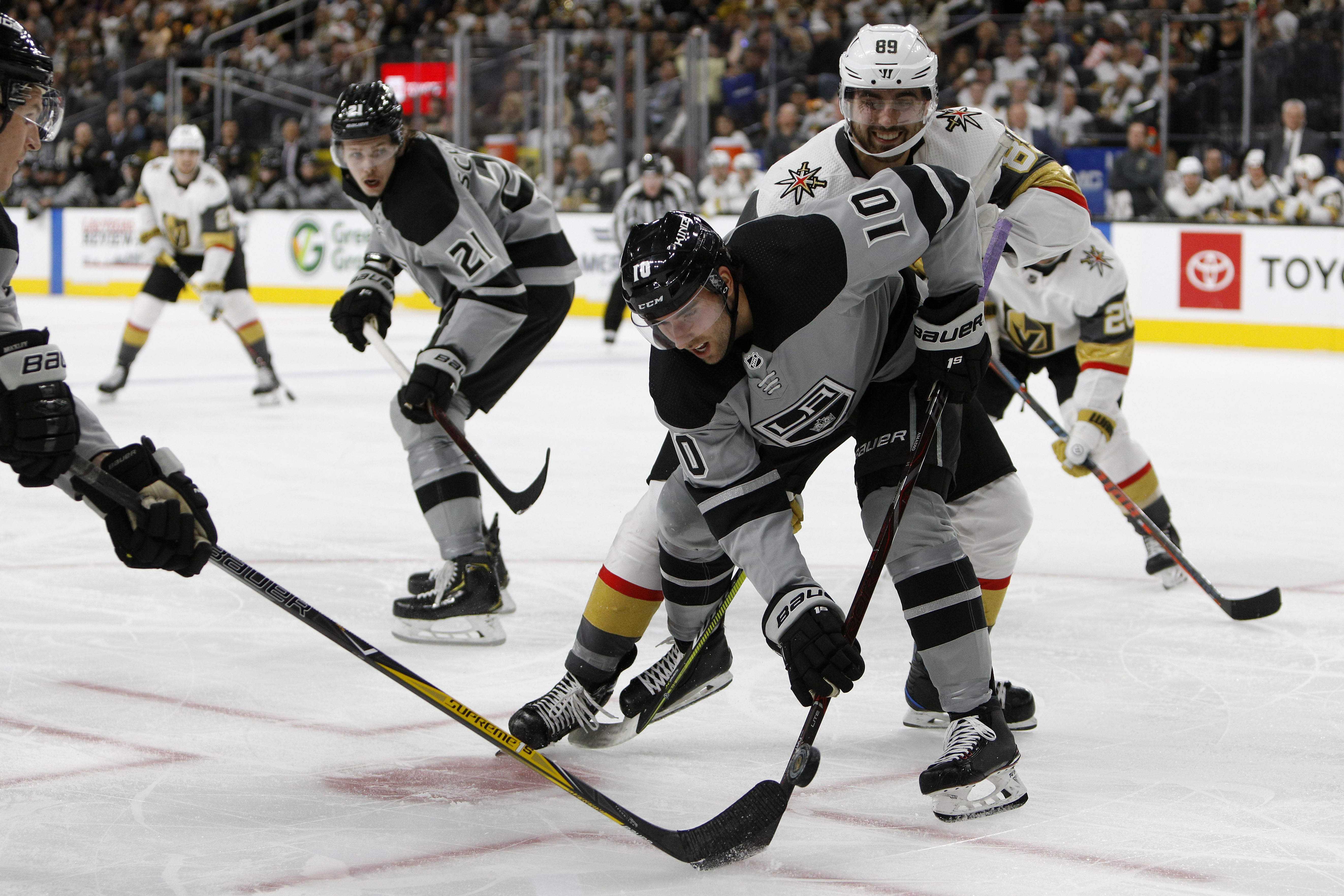 Toffoli scores in overtime to lift Kings past Vegas 4-3