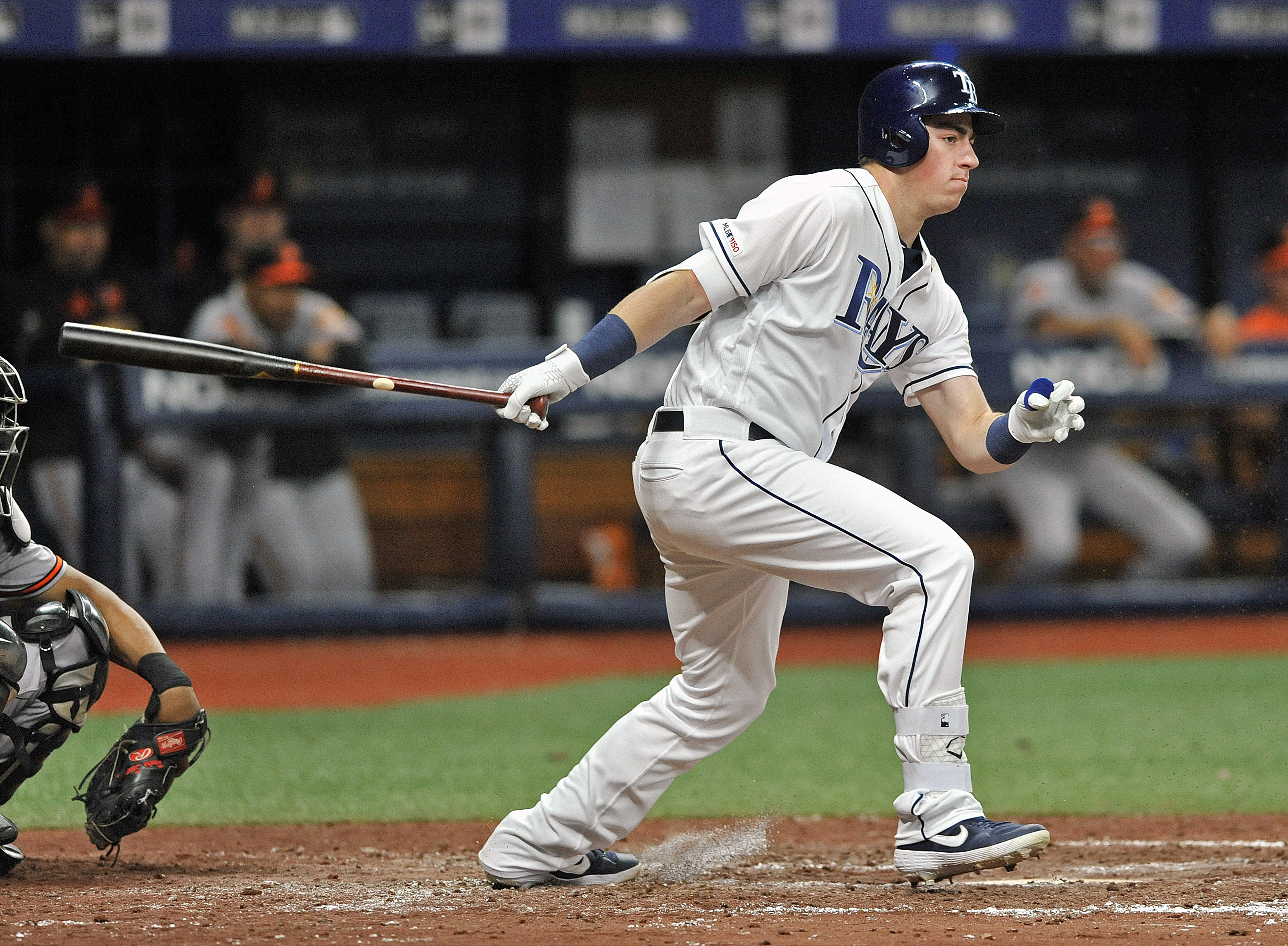 2-way McKay goes 0 for 4 in MLB hitting debut with Rays