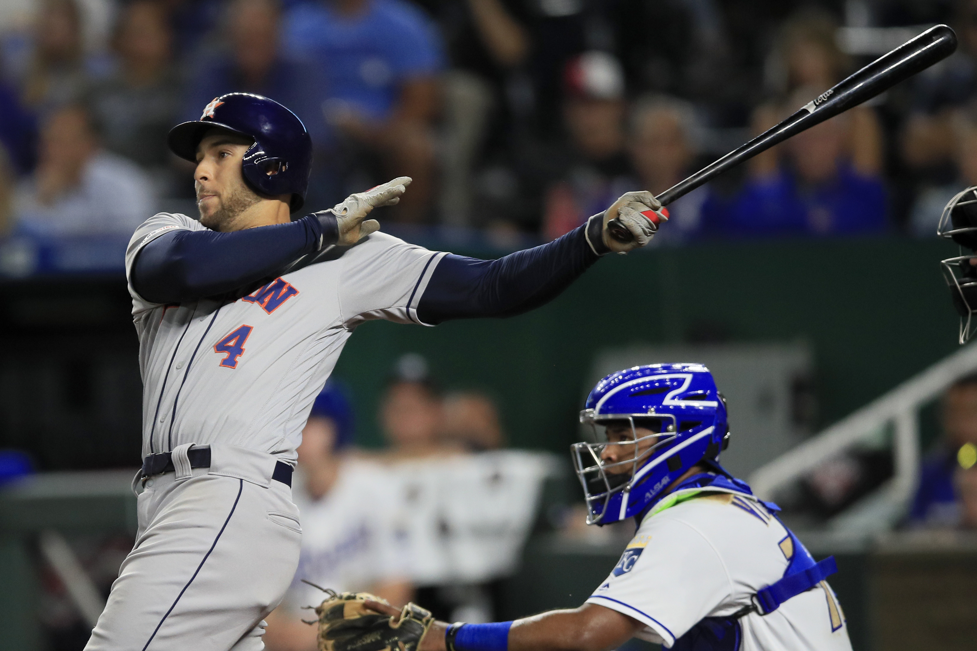 Cole wins 17th, Springer's HR lifts Astros over Royals 4-1