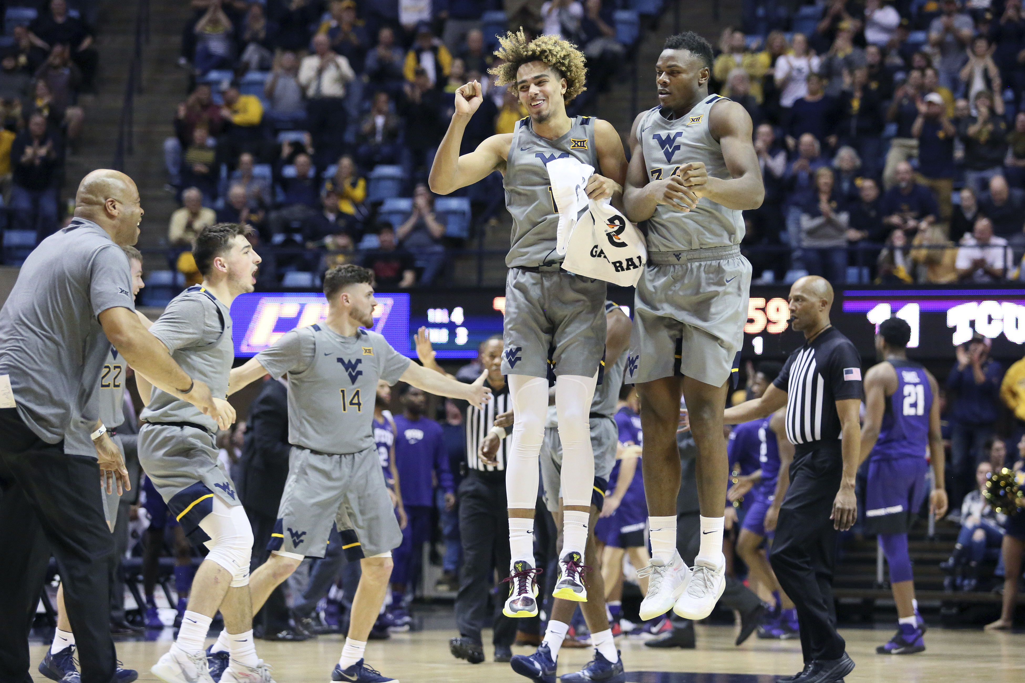 Culver scores 17, No. 12 West Virginia stomps TCU 81-49