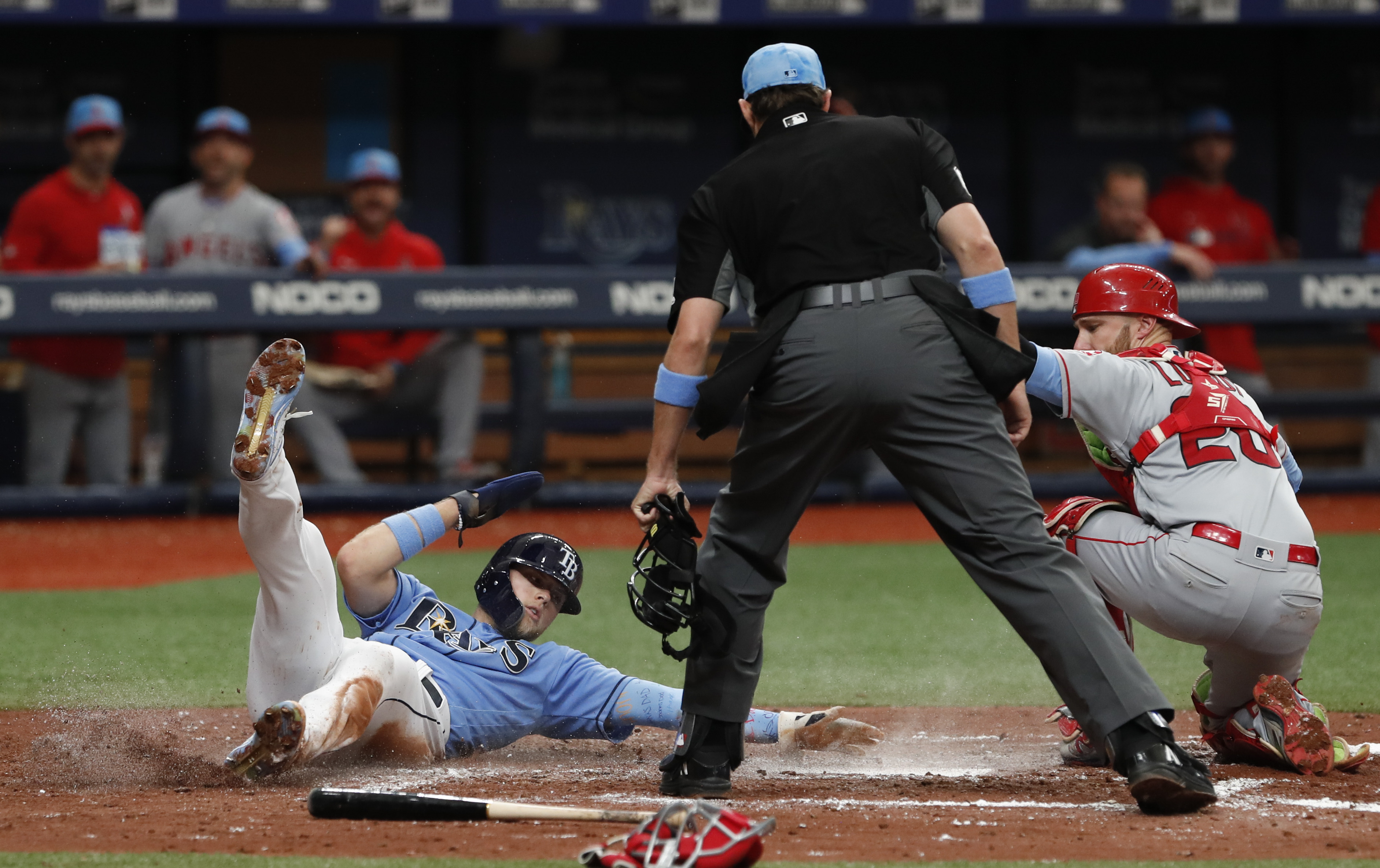Rays survive 9th inning Angels' rally, win 6-5