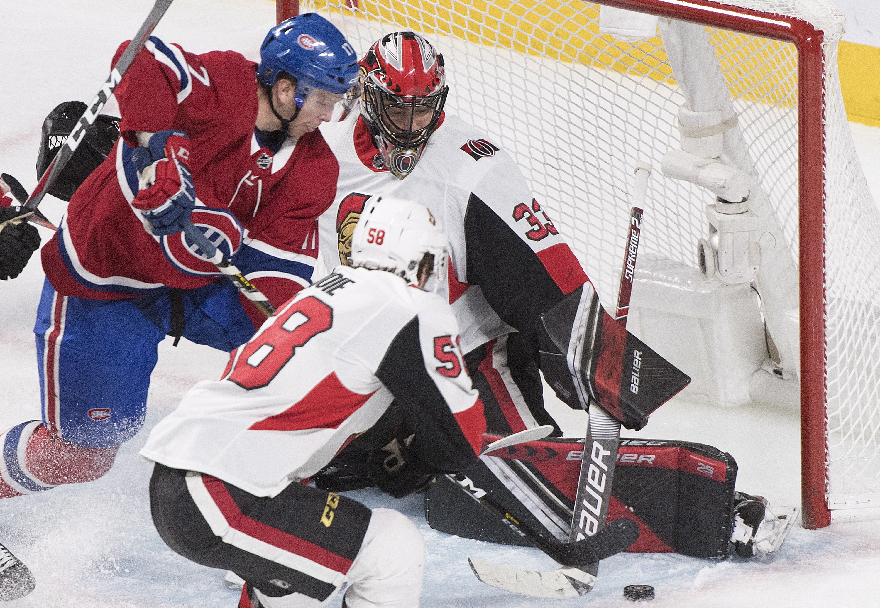 Canadiens score 4 in 3rd. beat Senators again 5-2