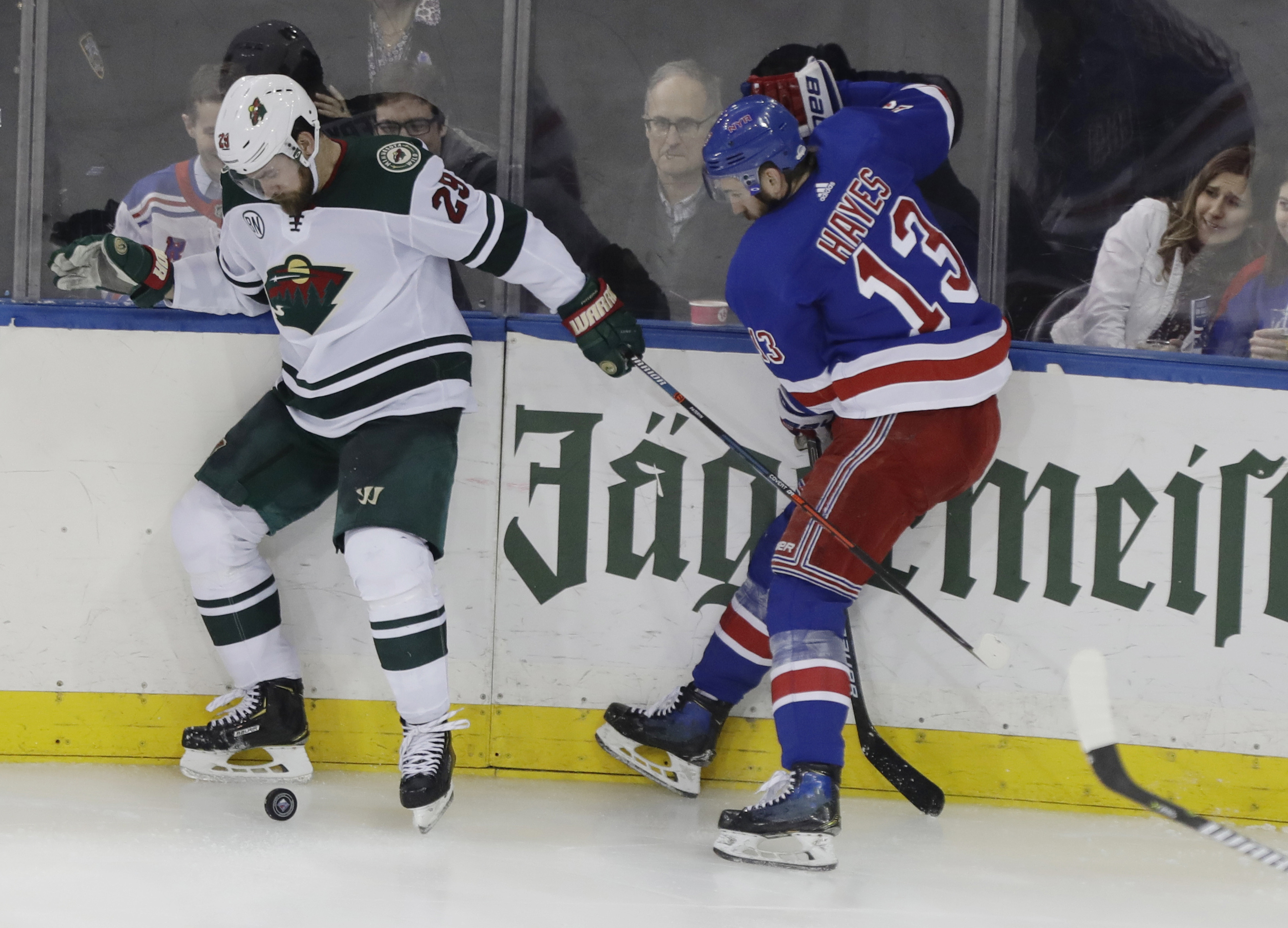 The Latest: New York Rangers deal Hayes to Winnipeg