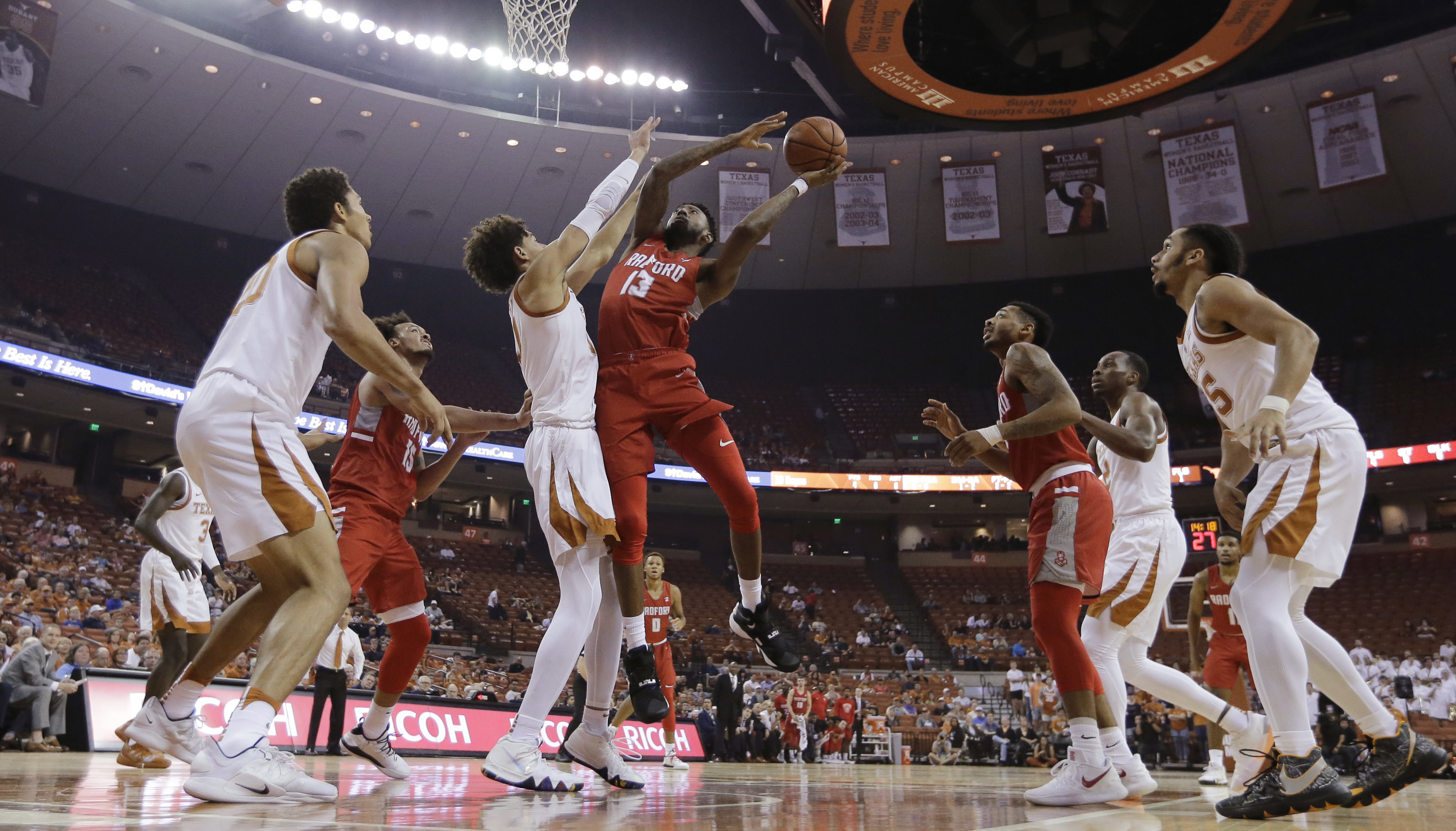 Radford stuns No. 17 Texas on Jones layup 62-59