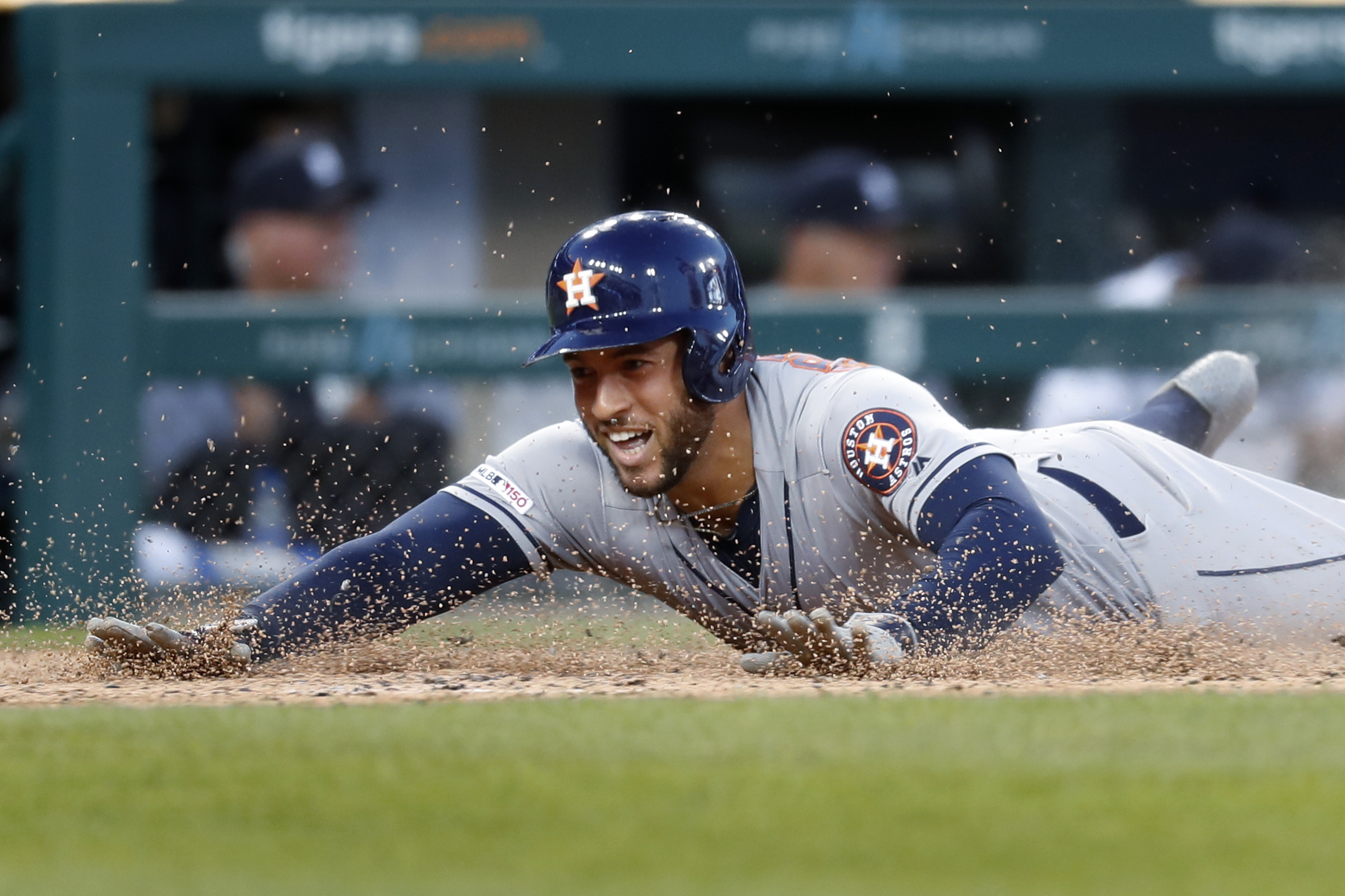 Astros OF Springer leaves game with lower back stiffness