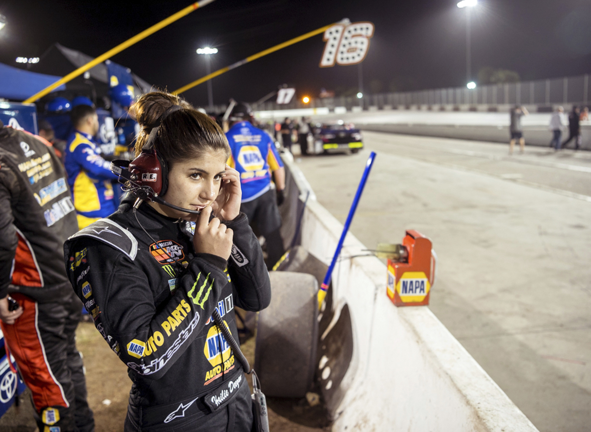 Hailie Deegan riding fast lane on rise in auto racing