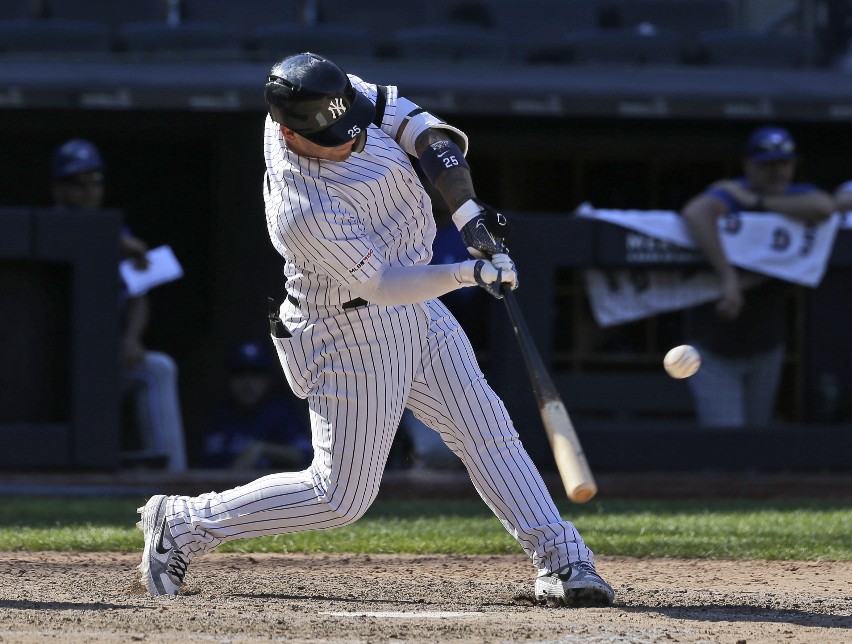 Yankees homer again, beat Blue Jays on Torres' RBI in 9th