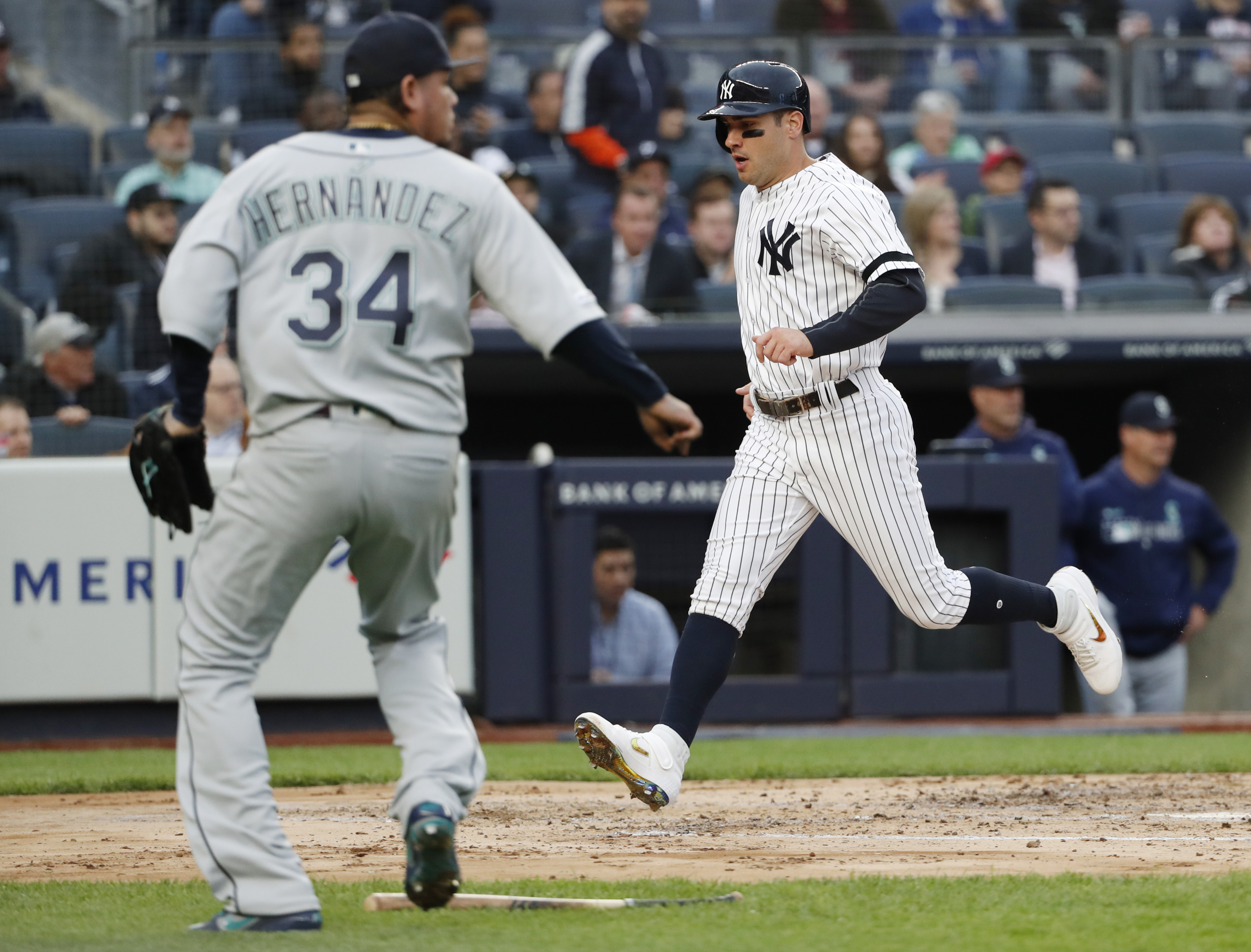 Yankees stun Félix, back Sabathia in 7-3 win over Mariners