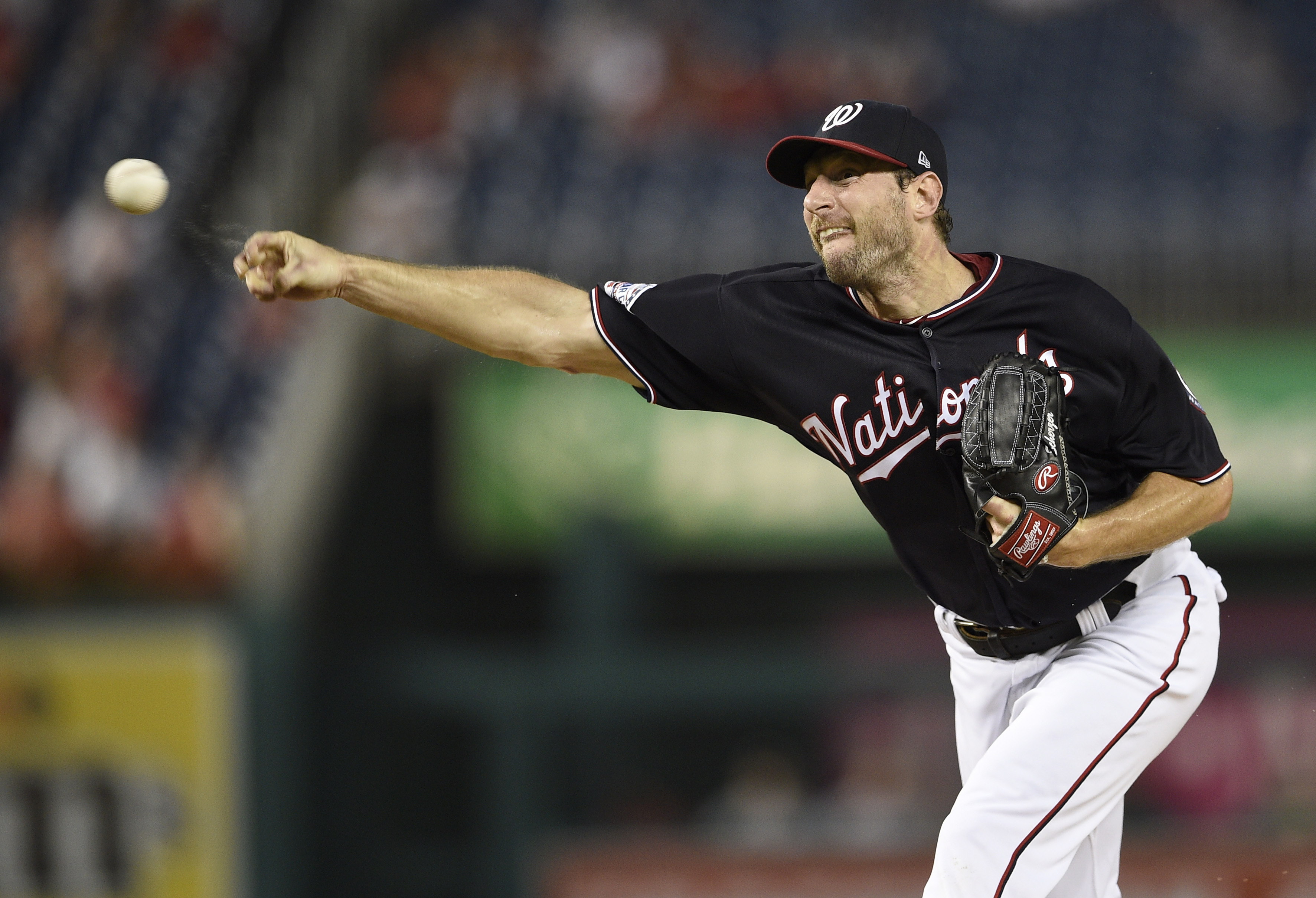 Nationals RHP Scherzer reaches 300 strikeouts for the season