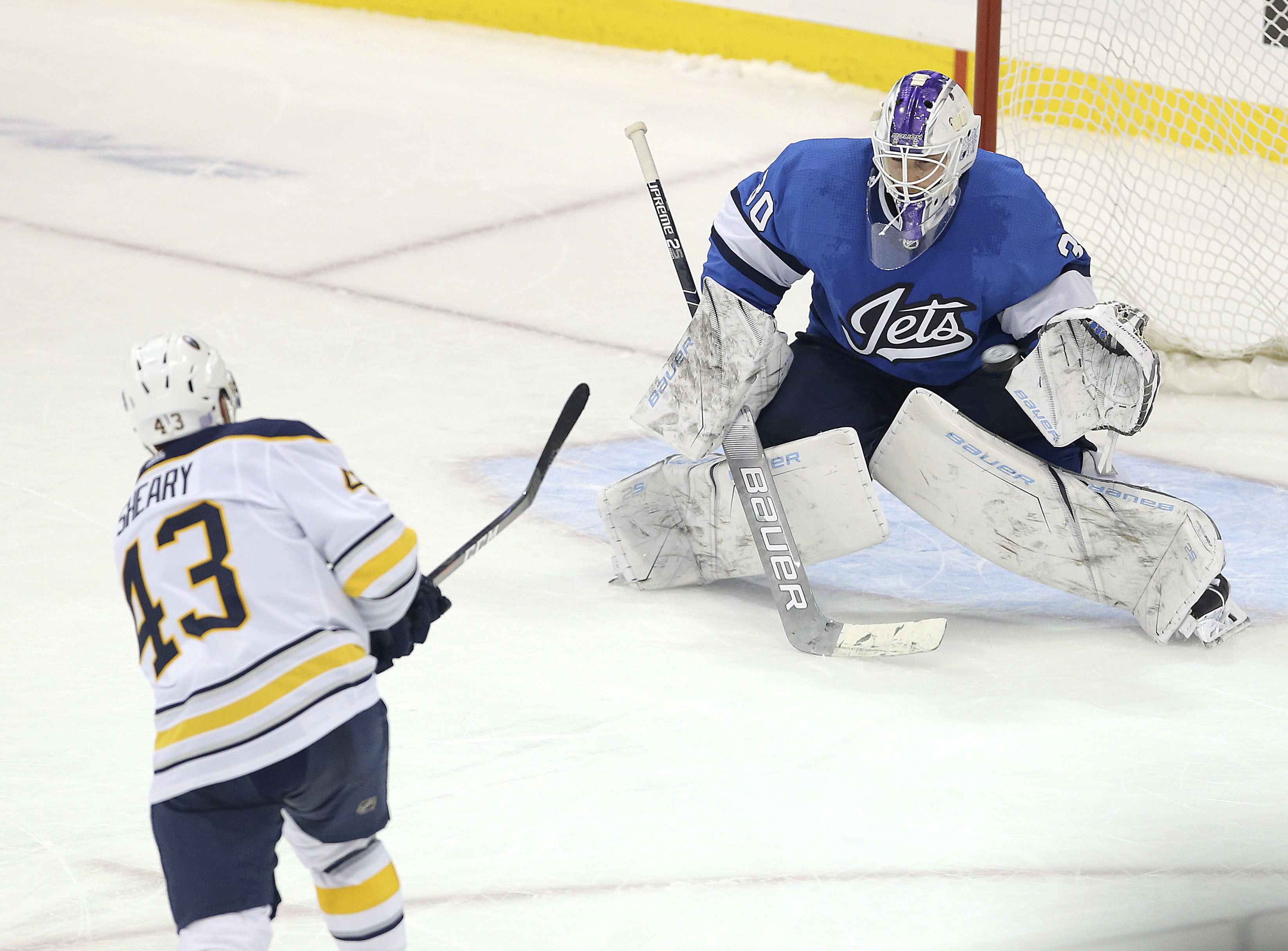 Sheary scores in 7th round of shootout, Sabres beat Jets 2-1