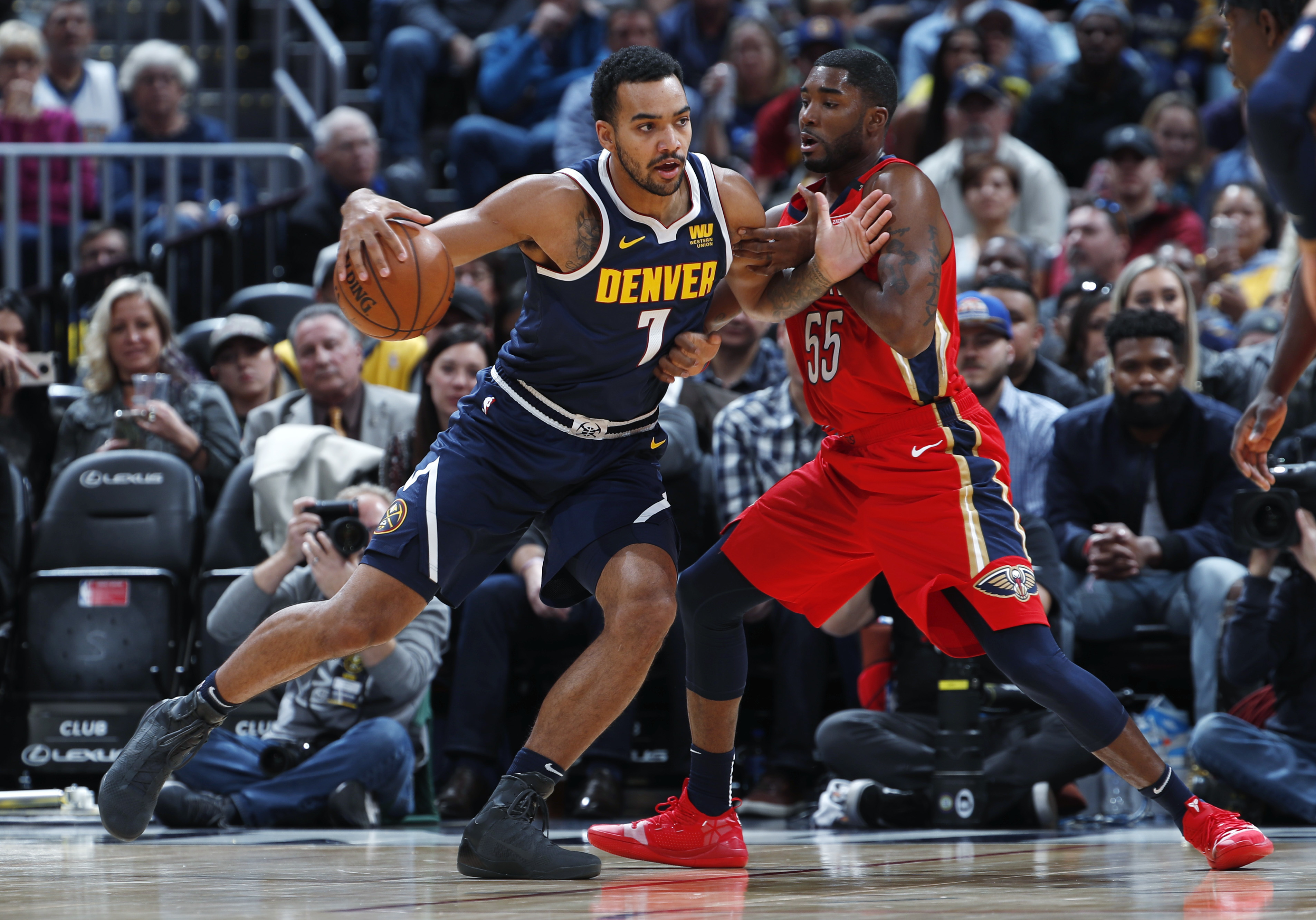 Harris sparks Nuggets to 116-111 win over depleted Pelicans