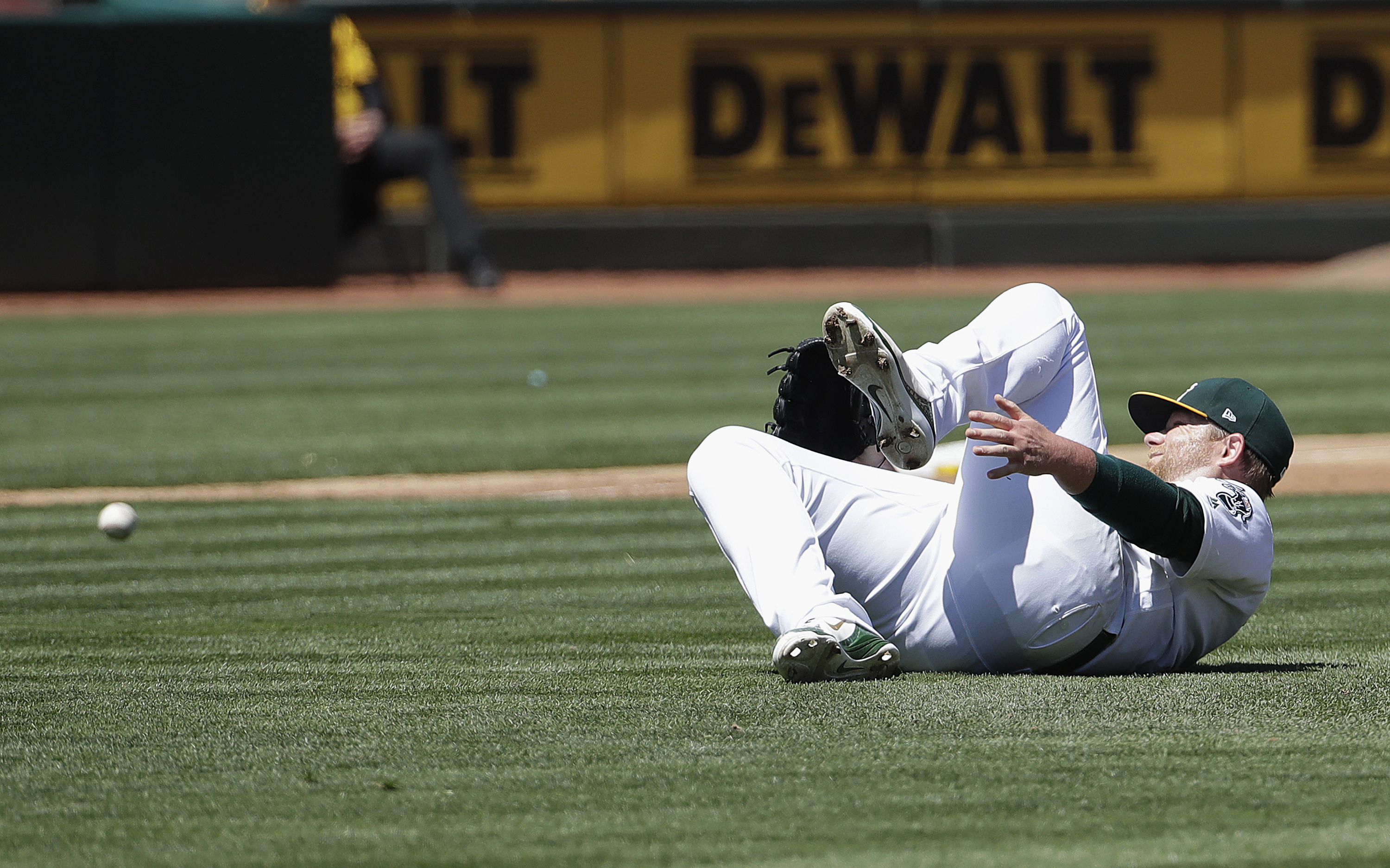 Brett Anderson leaves A's start with left ankle sprain