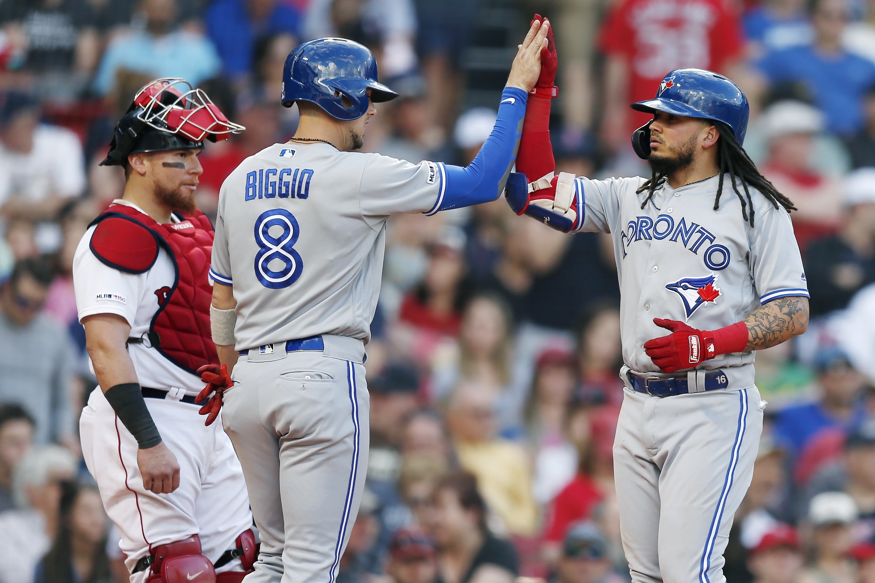 Blue Jays rally from 6-run deficit, beat Red Sox 8-7