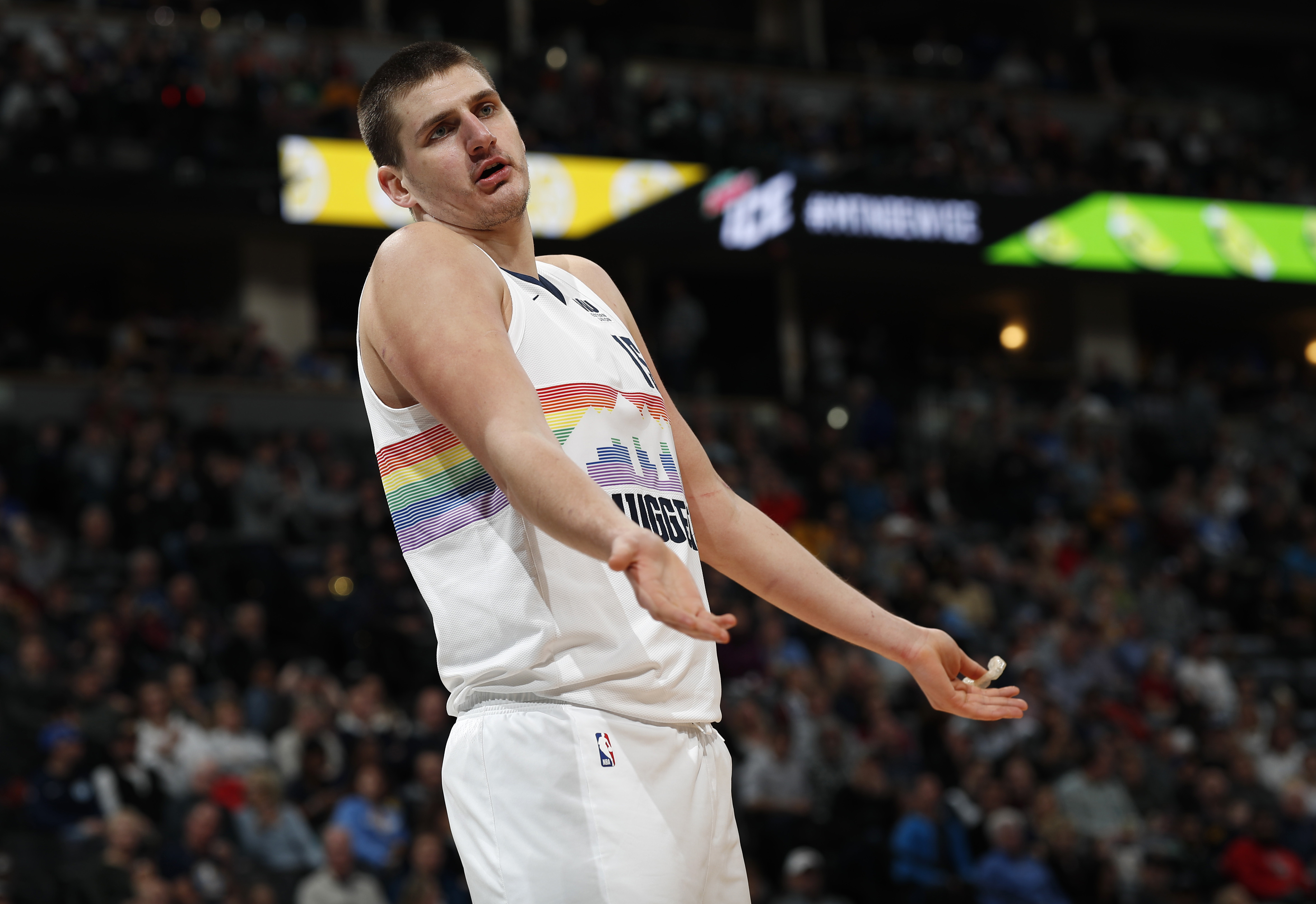 Jokic, Nuggets remain on top in West halfway through season