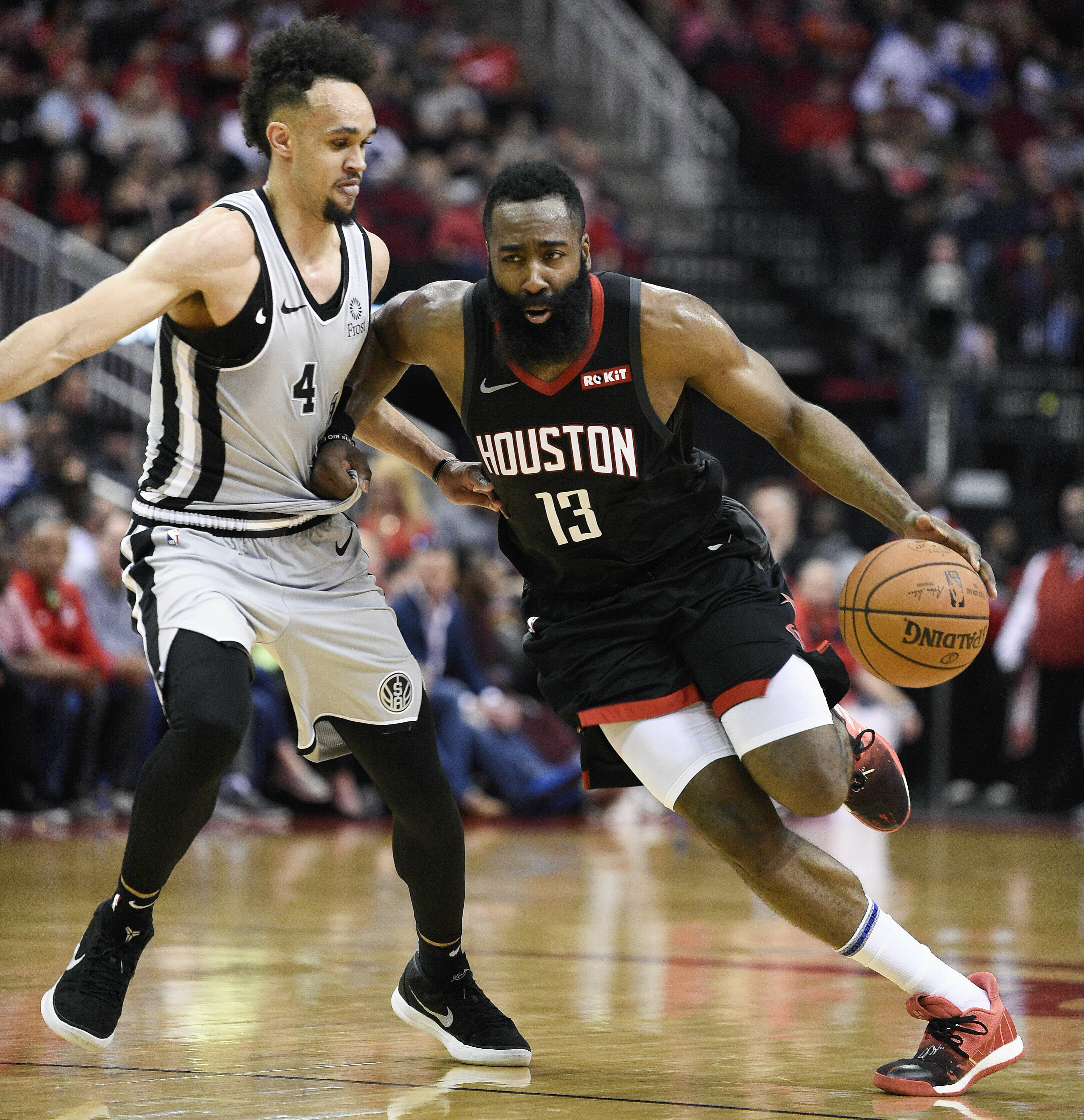 Harden has 61 to tie career best, lead Rockets over Spurs