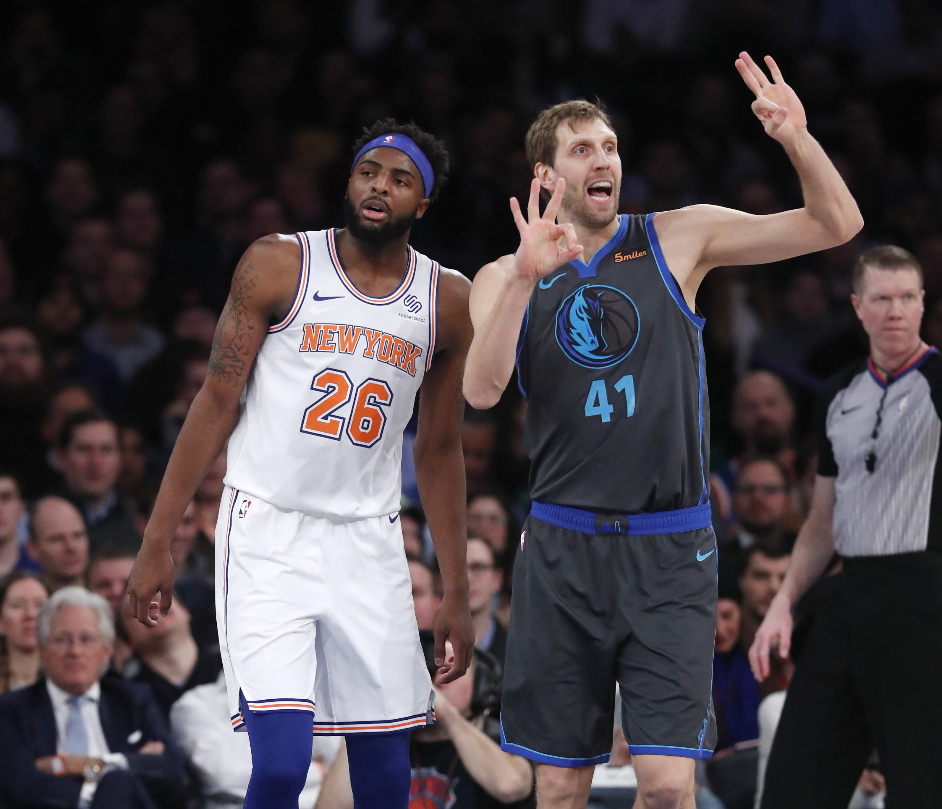 Dirk, Doncic help Mavs rout Knicks at Madison Square Garden