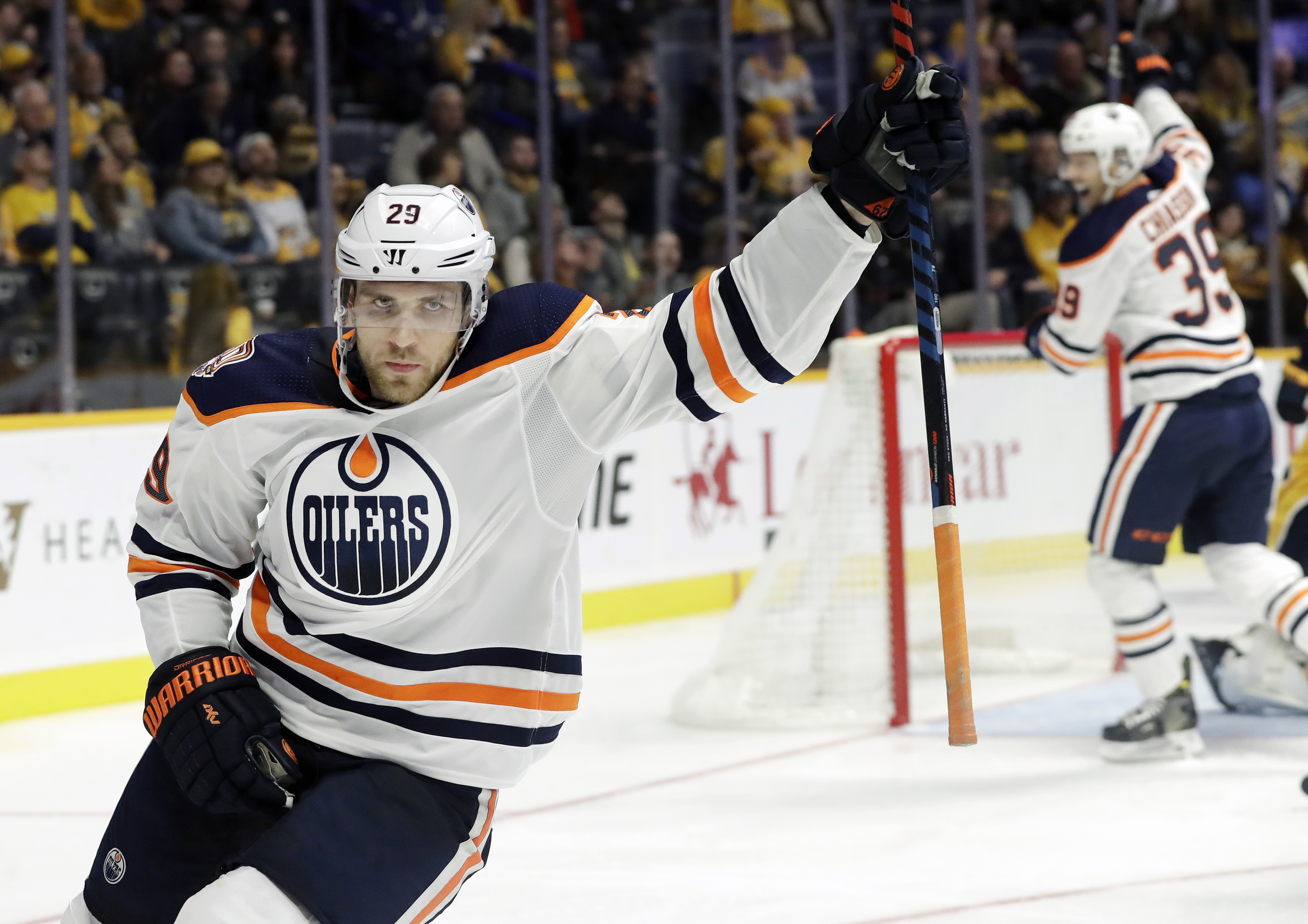 Draisaitl, Caggiuila help Oilers end a 13-game skid Preds