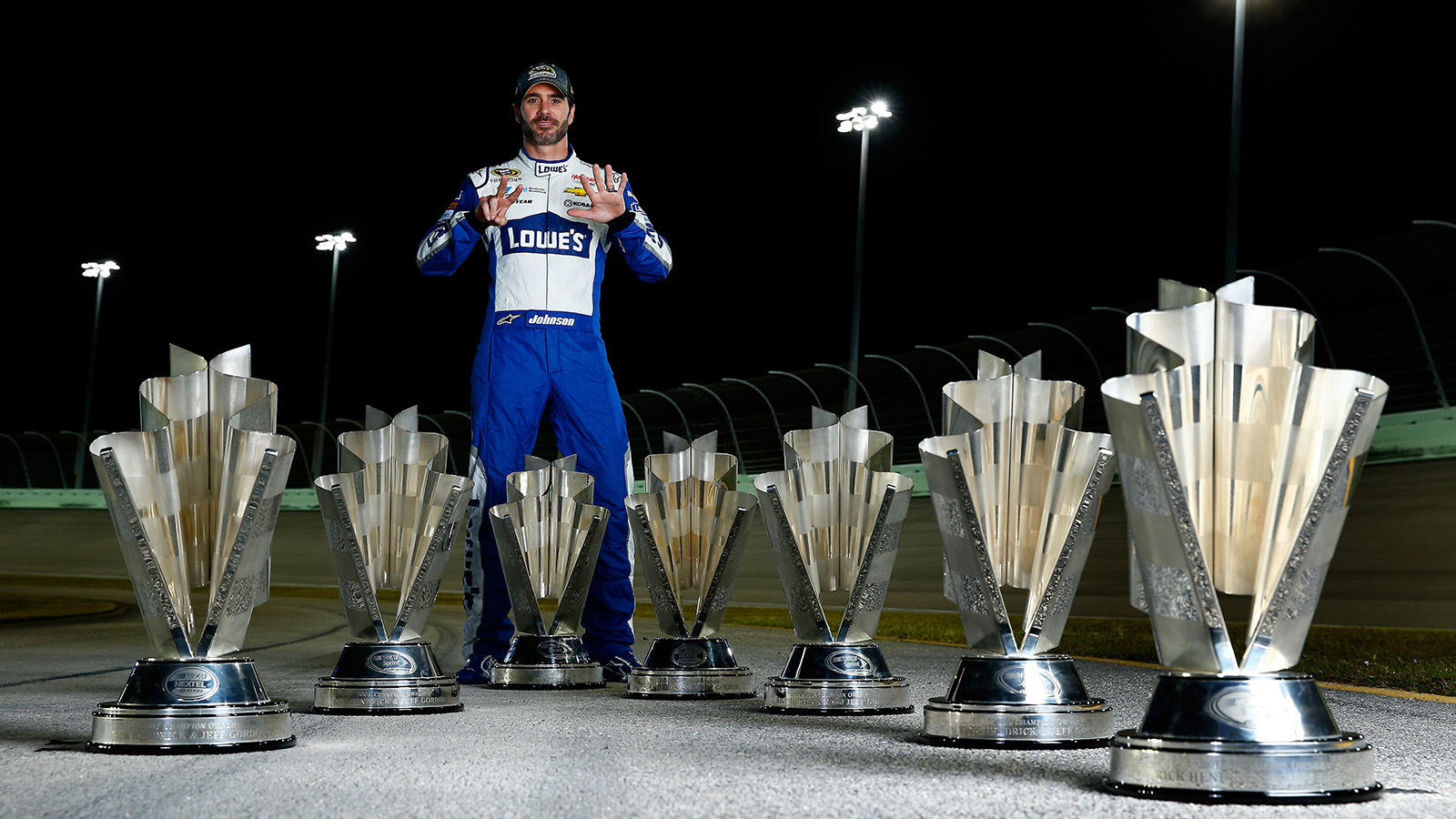 Seven-time Sprint Cup champion Jimmie Johnson's career highlights