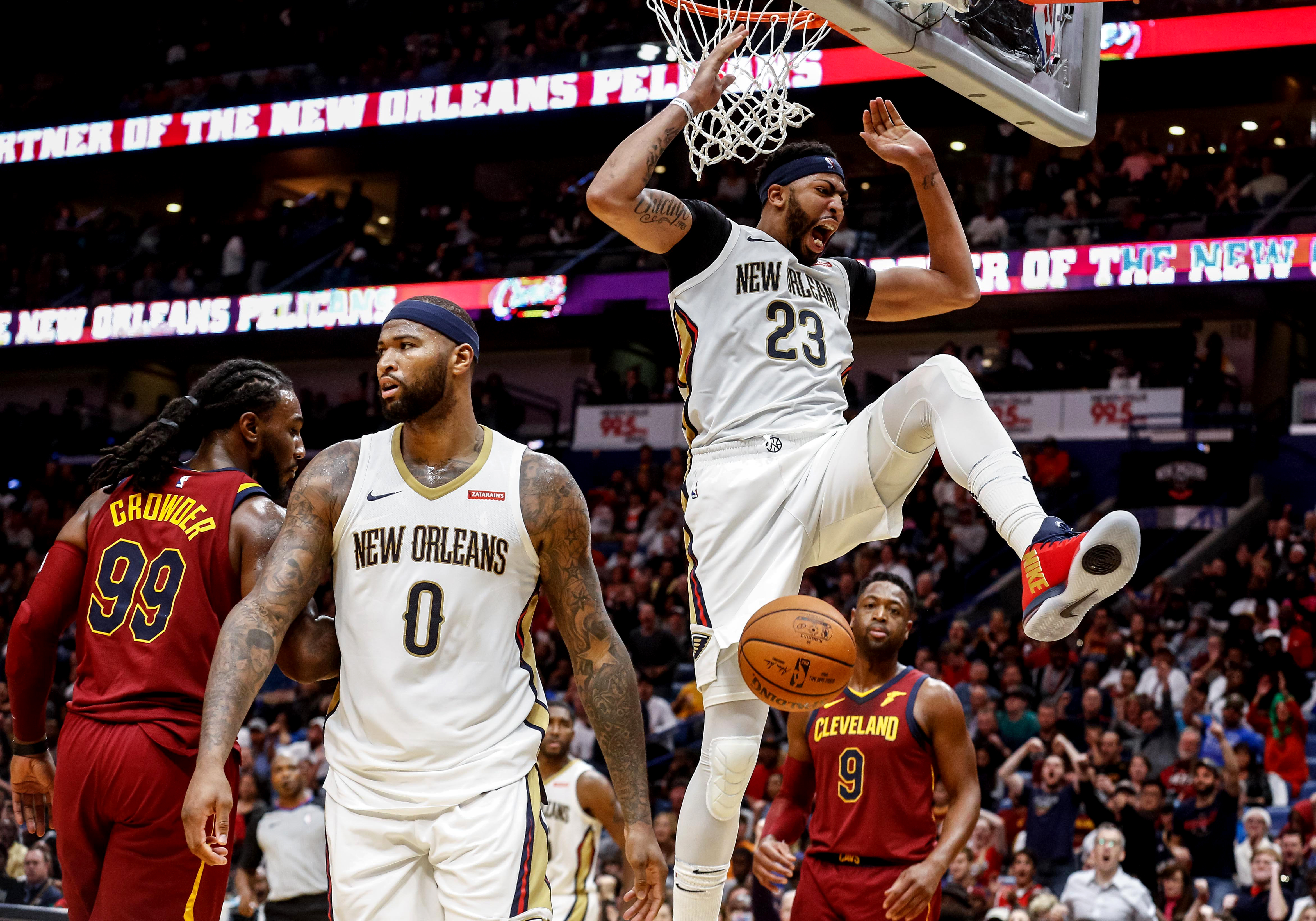 Pelicans blowout Cavs behind Cousins' triple-double