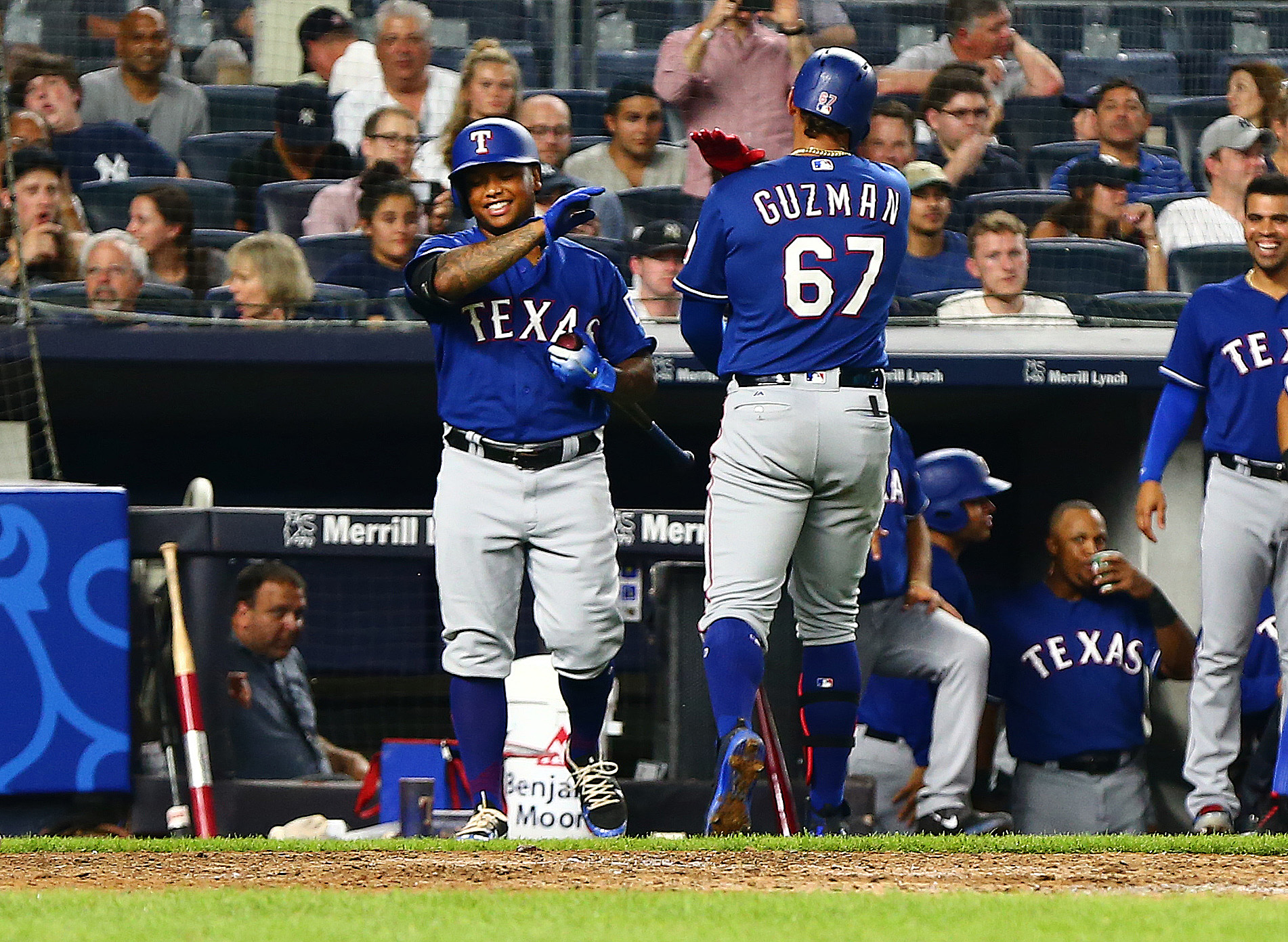 HIGHLIGHTS: Guzman sets history as his 3 homers power Rangers past Yankees