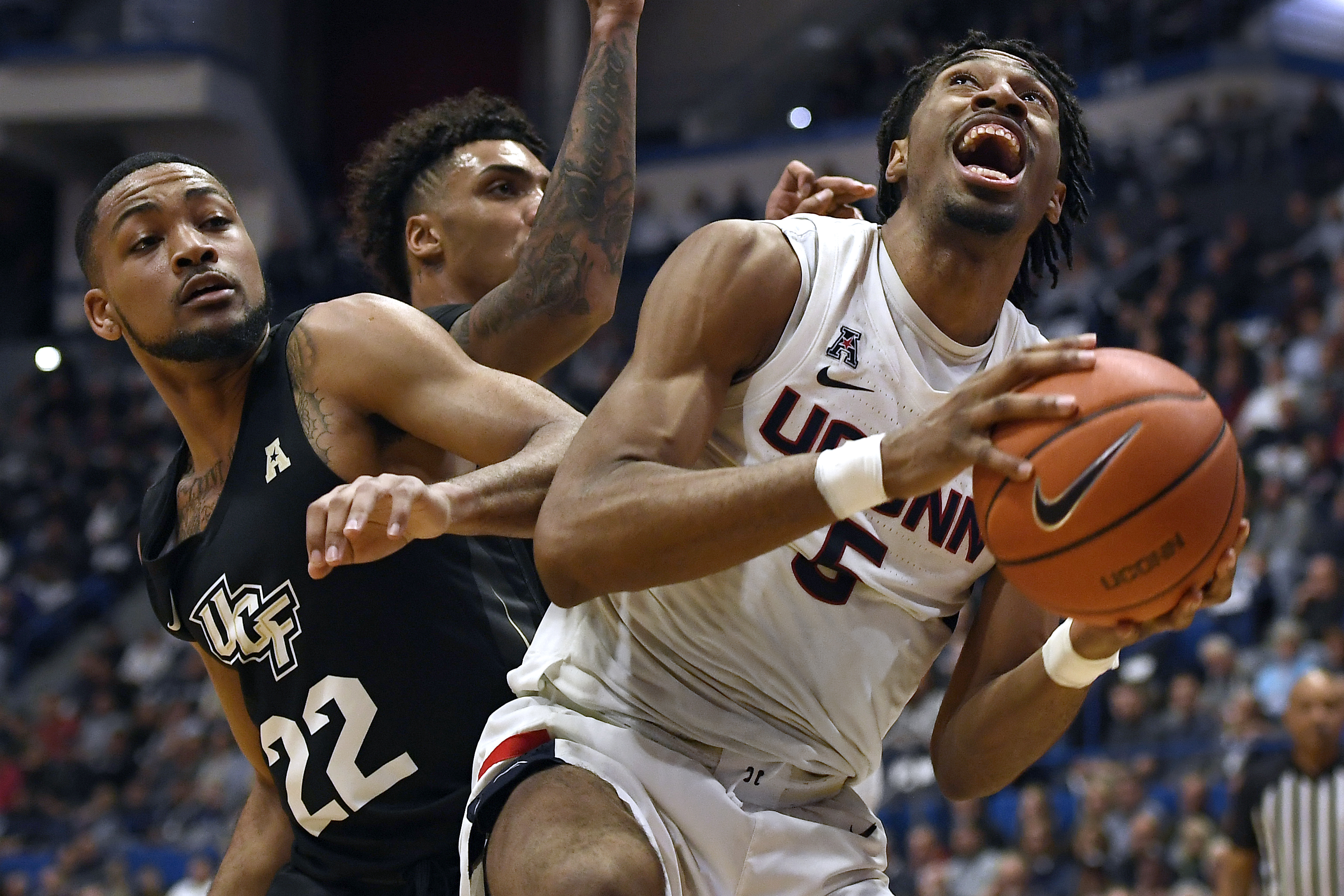 UConn beats UCF to guarantee no losing record this season