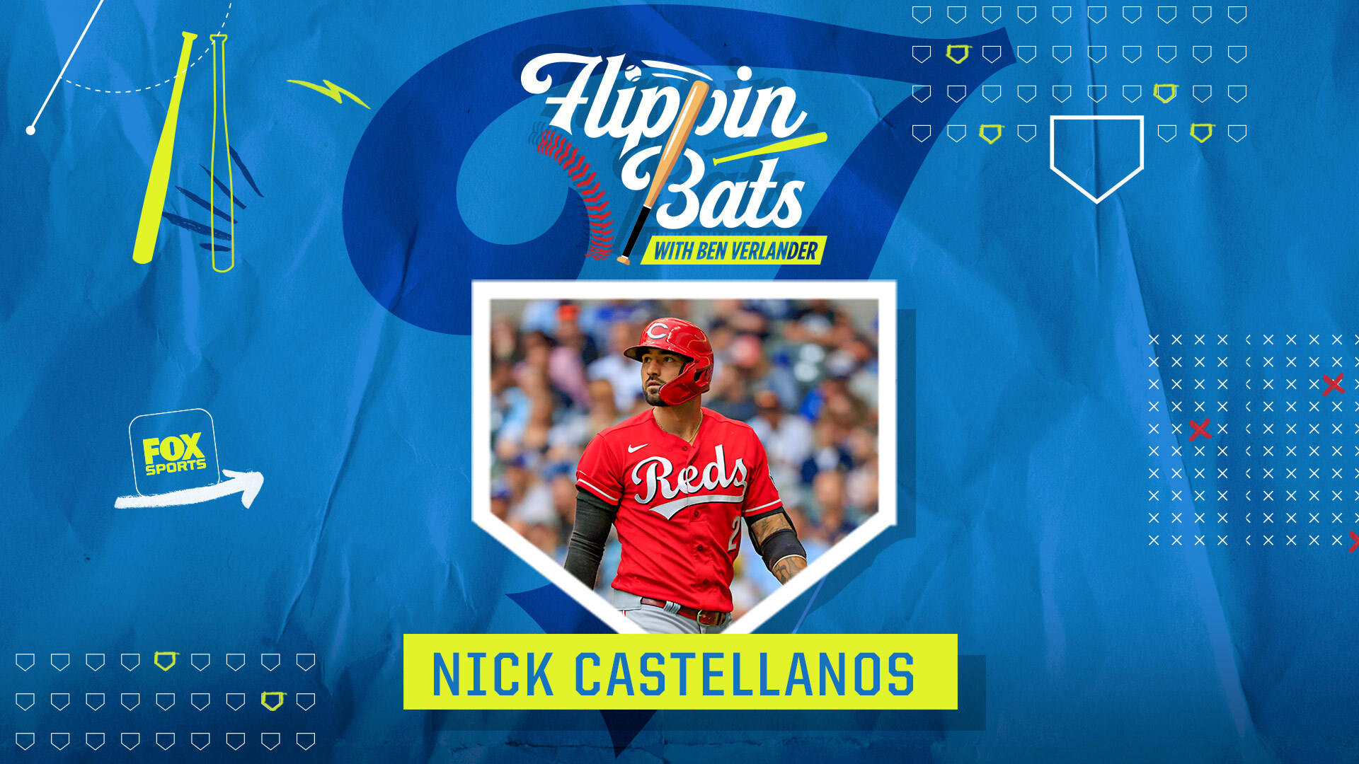 Cincinnati Reds outfielder Nick Castellanos stops by 'Flippin' Bats'