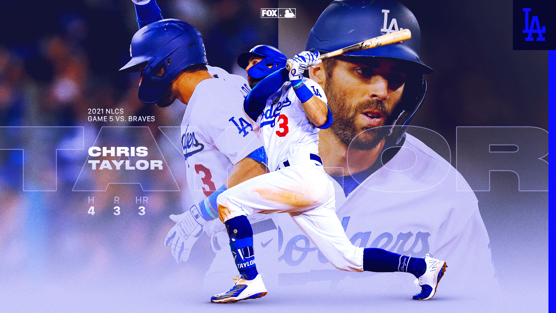 Chris Taylor Baseball Paper Poster Dodgers 2 - Chris Taylor - Pin