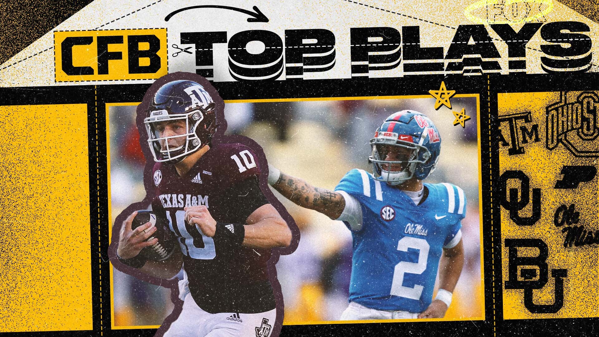 College football Week 11 top plays: Baylor downs Oklahoma, Ole Miss tops Texas A&M, more