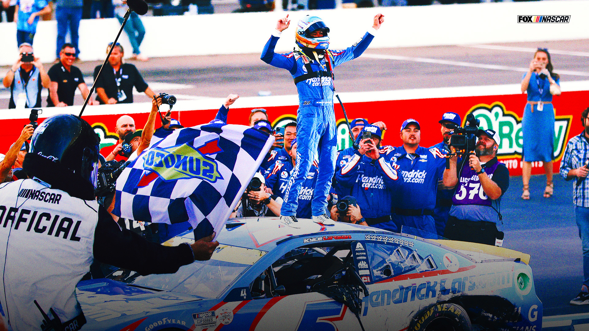 Kyle Larson, Hendrick complete season for the ages with championship at Phoenix