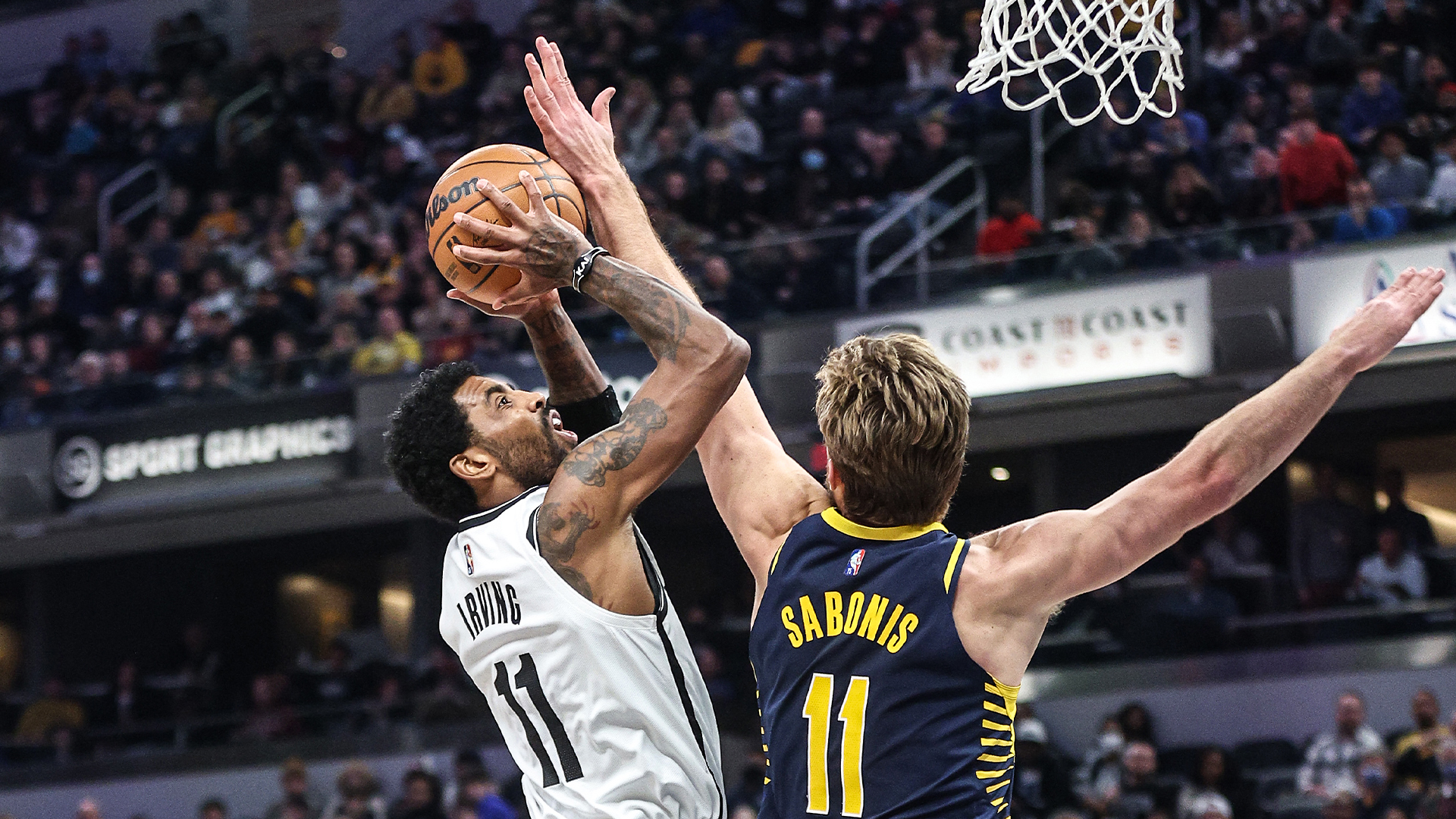 Kyrie Irving shakes off cool start in season debut for Nets, scores 22