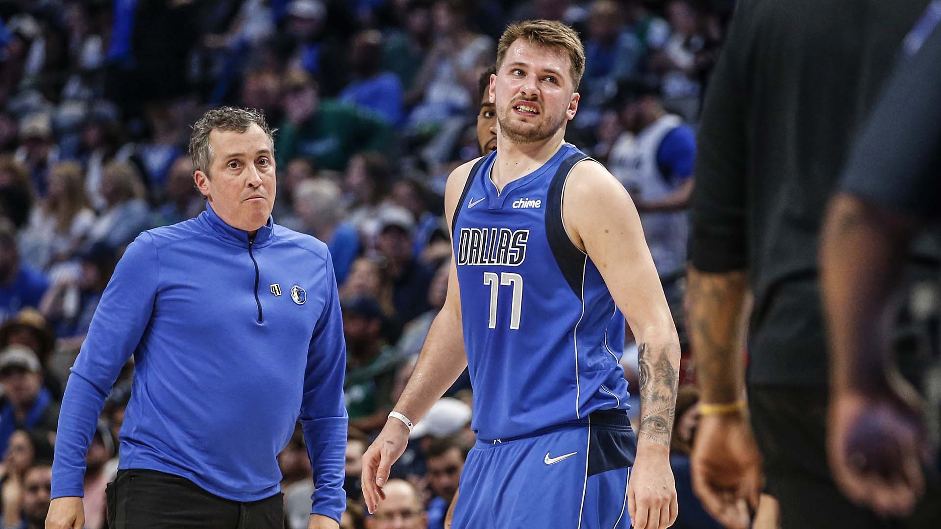 Luka Dončić's calf strain casts cloud over Mavs' playoff hopes