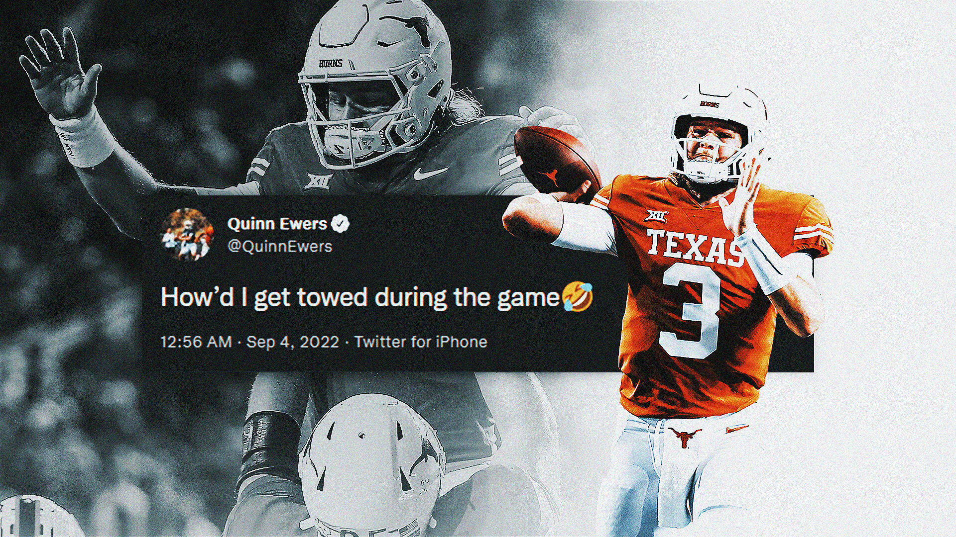 Texas QB Quinn Ewers gets car towed during season opener