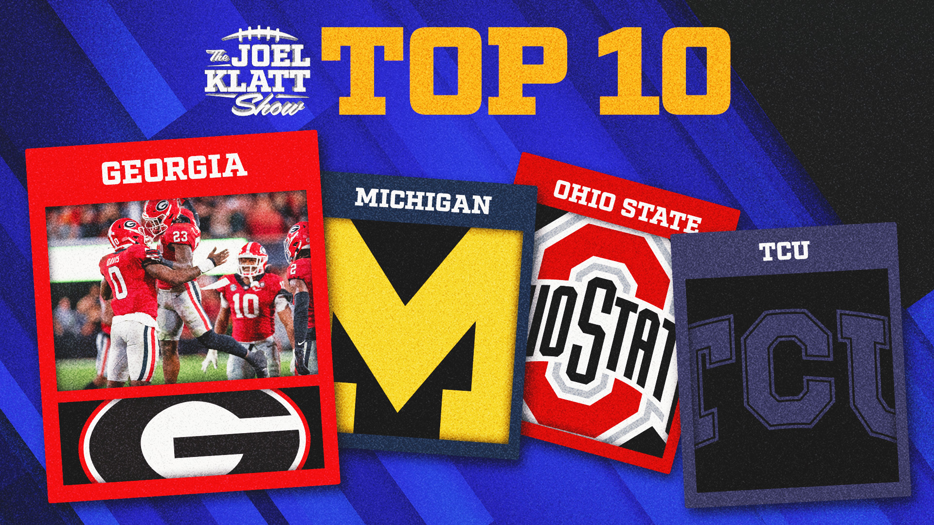 Georgia, Michigan, Ohio State headline Joel Klatt's top 10 rankings