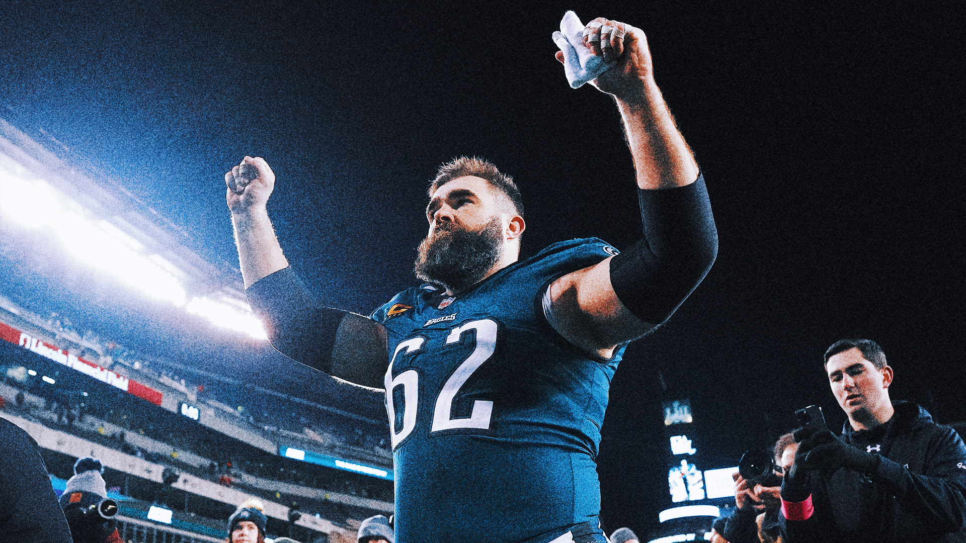 Jason Kelce's three-year-old sings 'Fly Eagles Fly' morning after playoff win