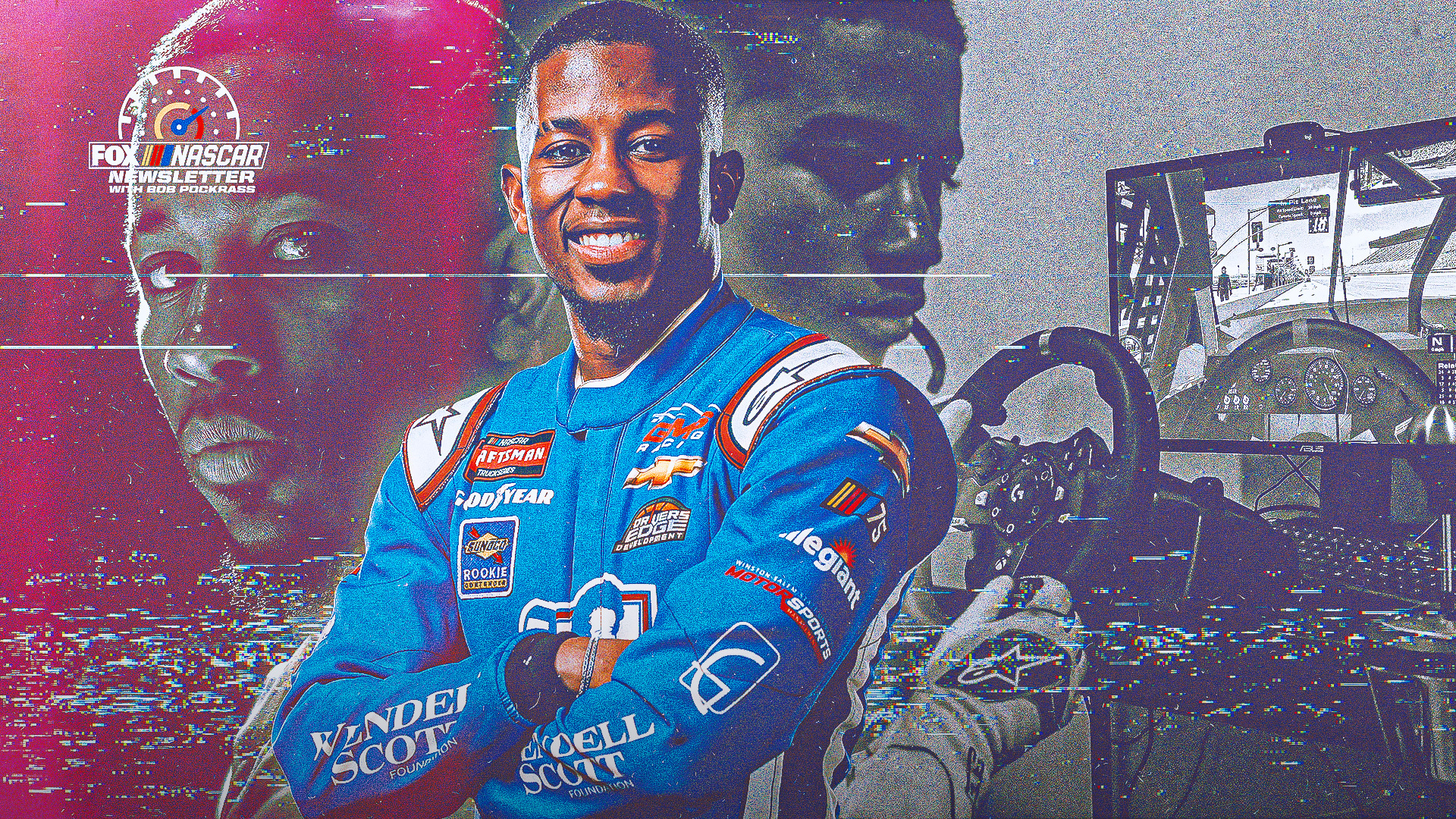 From Lightning McQueen to iRacing: Inside Rajah Caruth's unique path to NASCAR