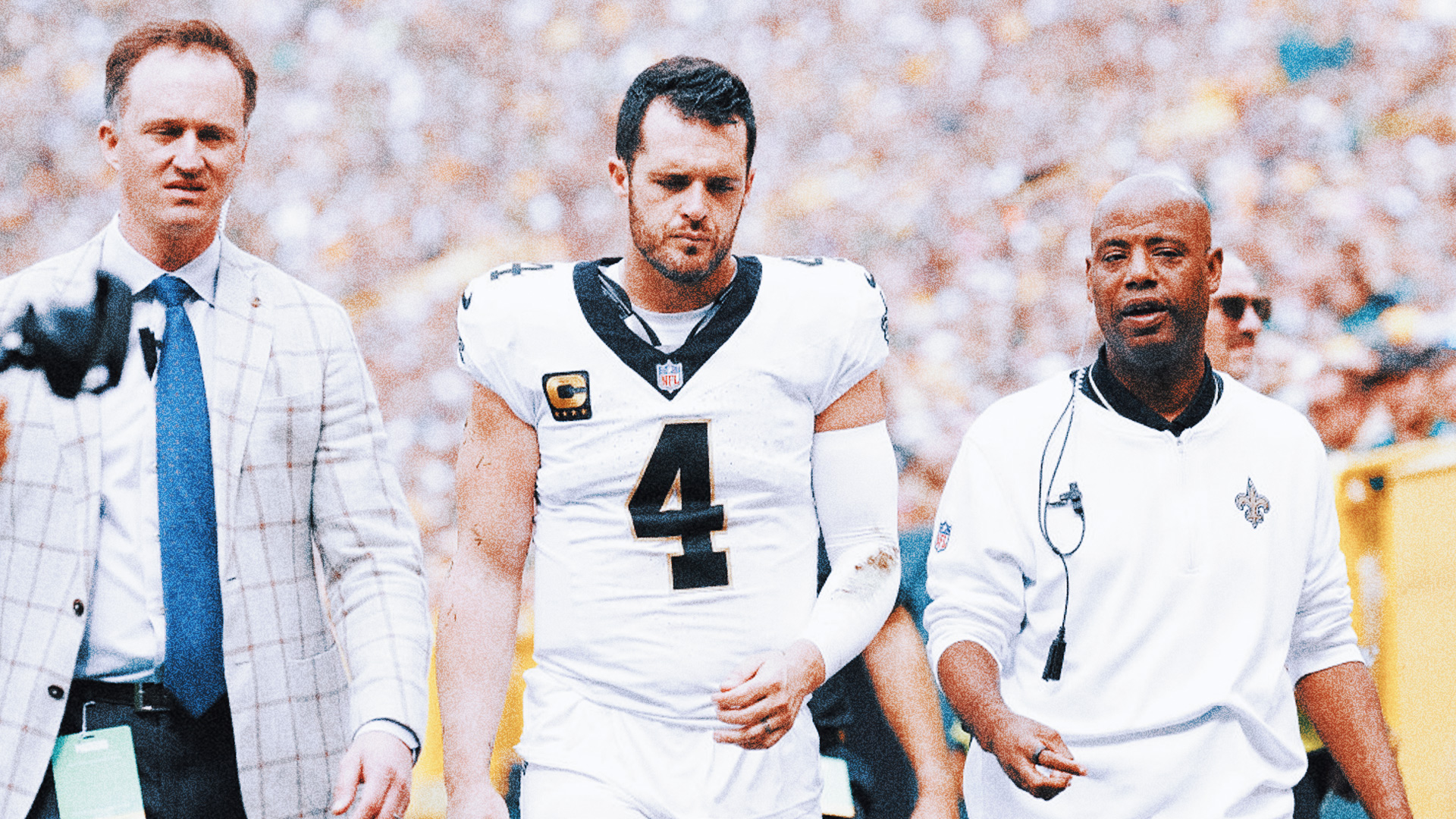 Saints' Derek Carr could reportedly miss time, but shoulder injury not 'serious'