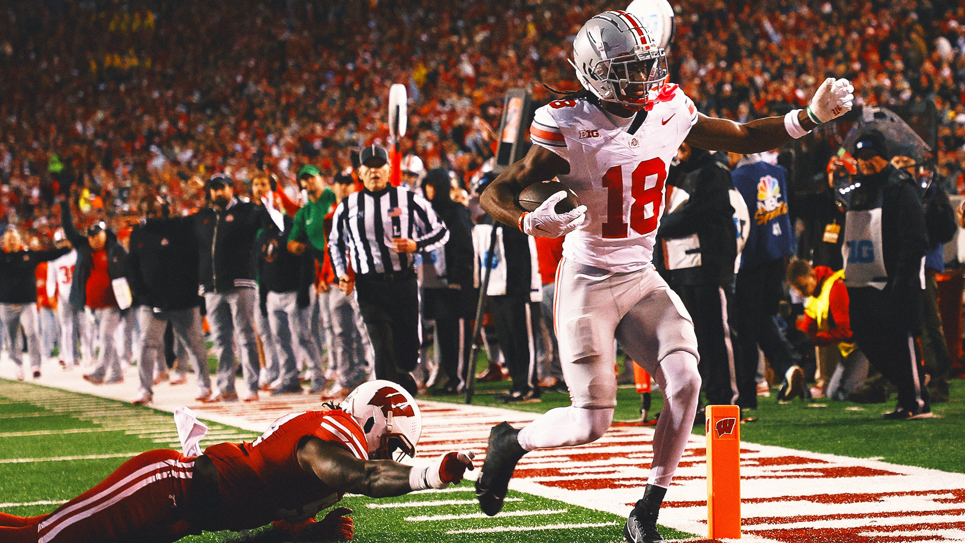 Marvin Harrison Jr., TreVeyon Henderson lead Ohio State to win at Wisconsin