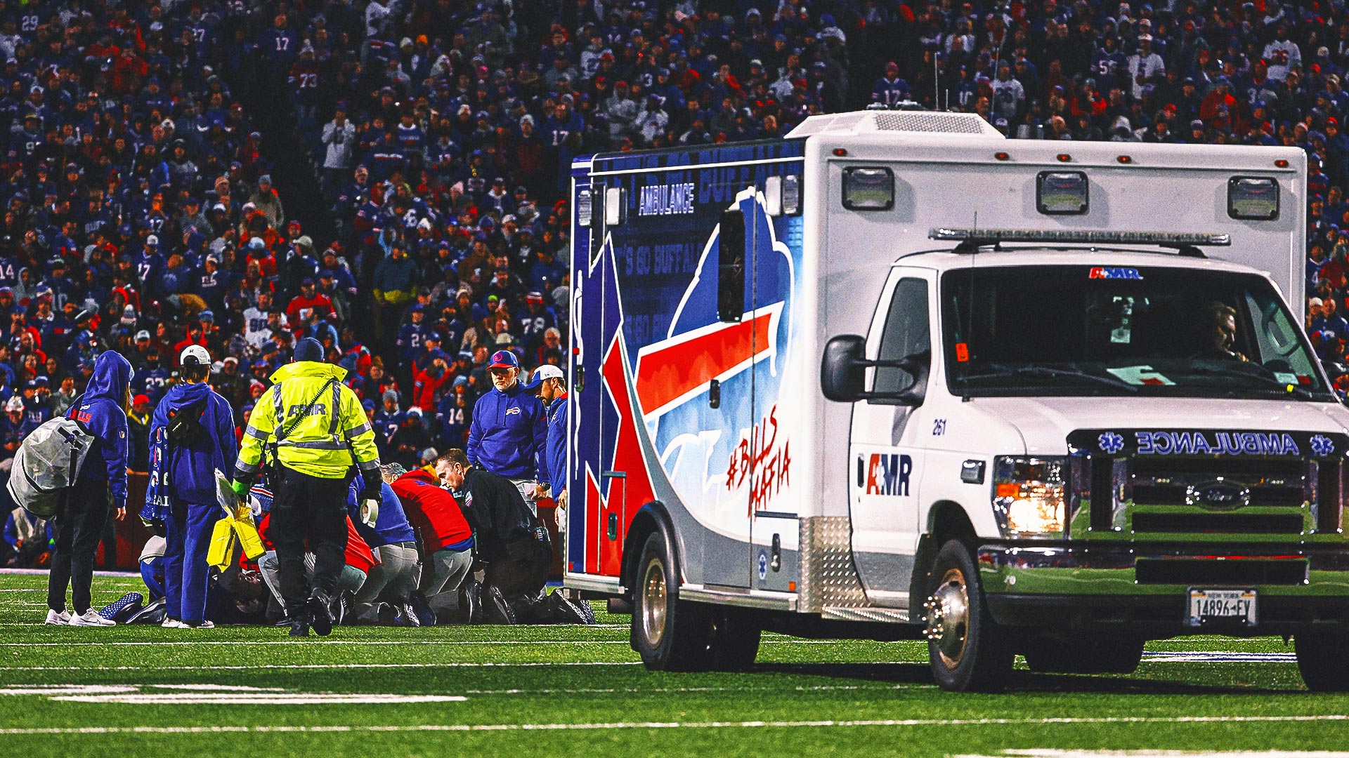 Bills RB Damien Harris reportedly out of hospital, will be 'fine' after neck injury