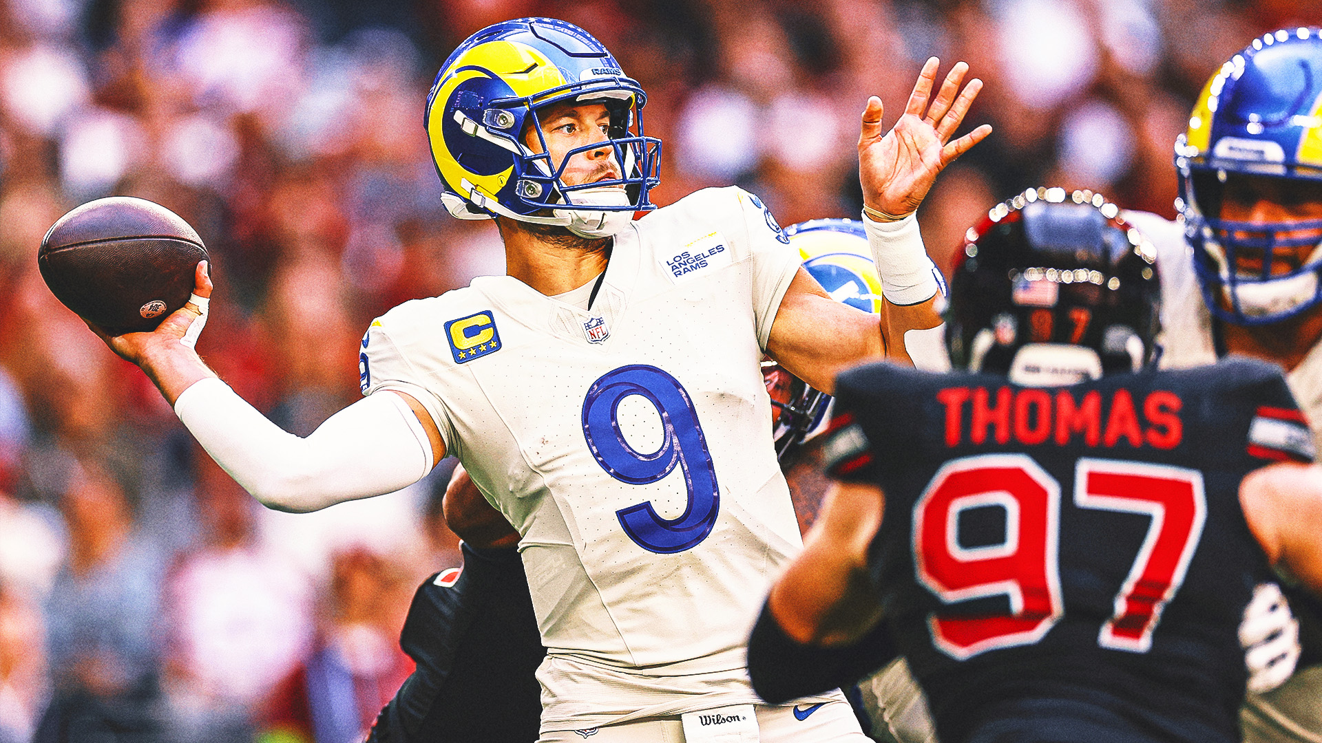 Matthew Stafford throws season-high 4 TDs as Rams roll to 37-14 win over Cardinals