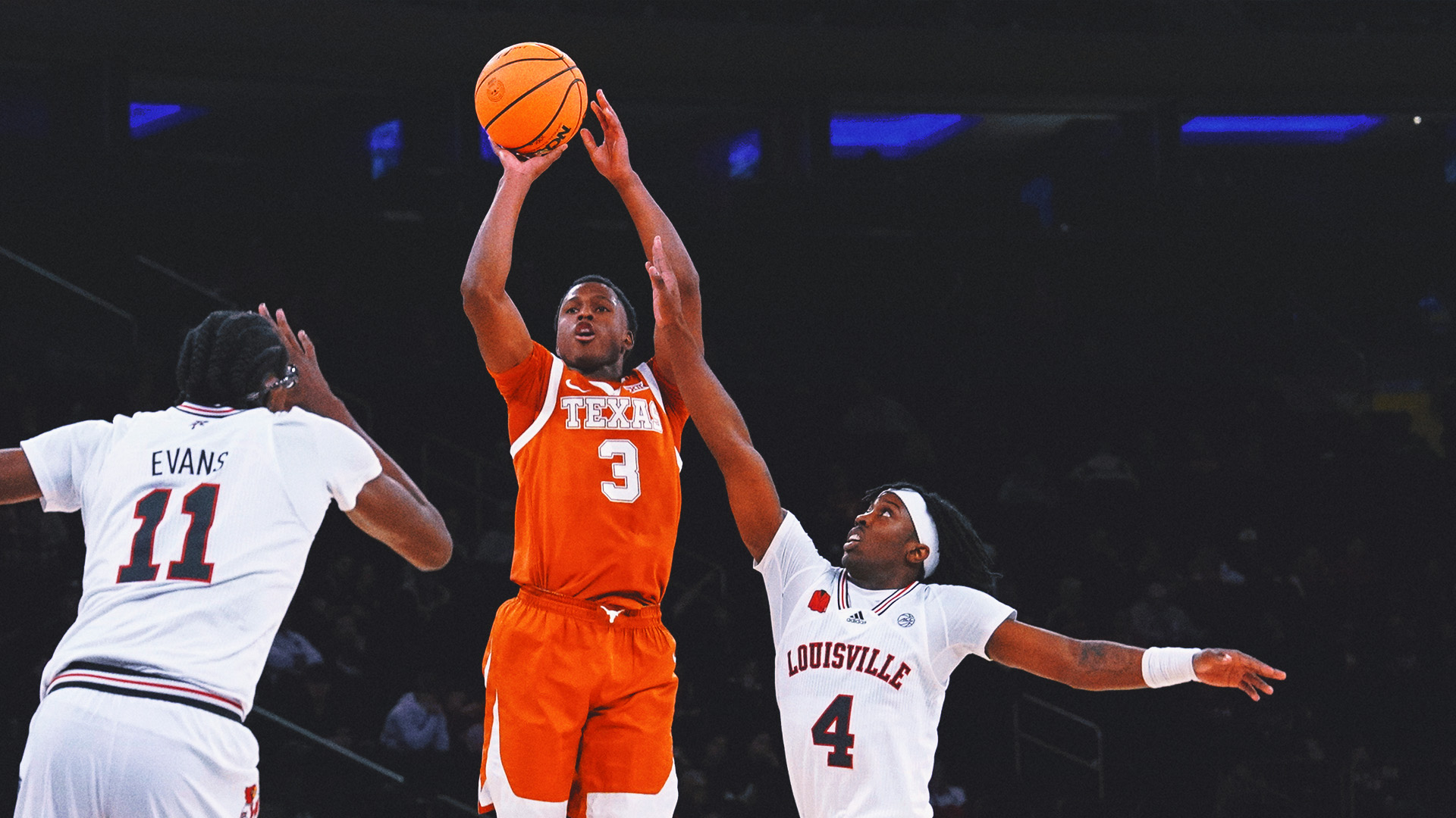 Max Abmas hits game-winner as No. 19 Texas outlasts Louisville 81-80 in Empire Classic