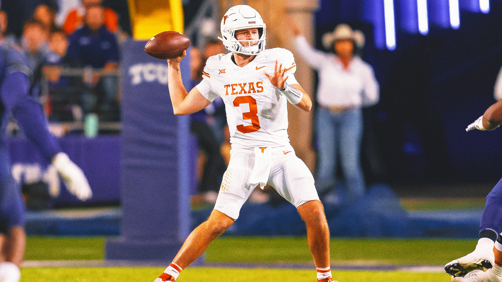 Quinn Ewers returns from injury, guides No. 7 Texas to win