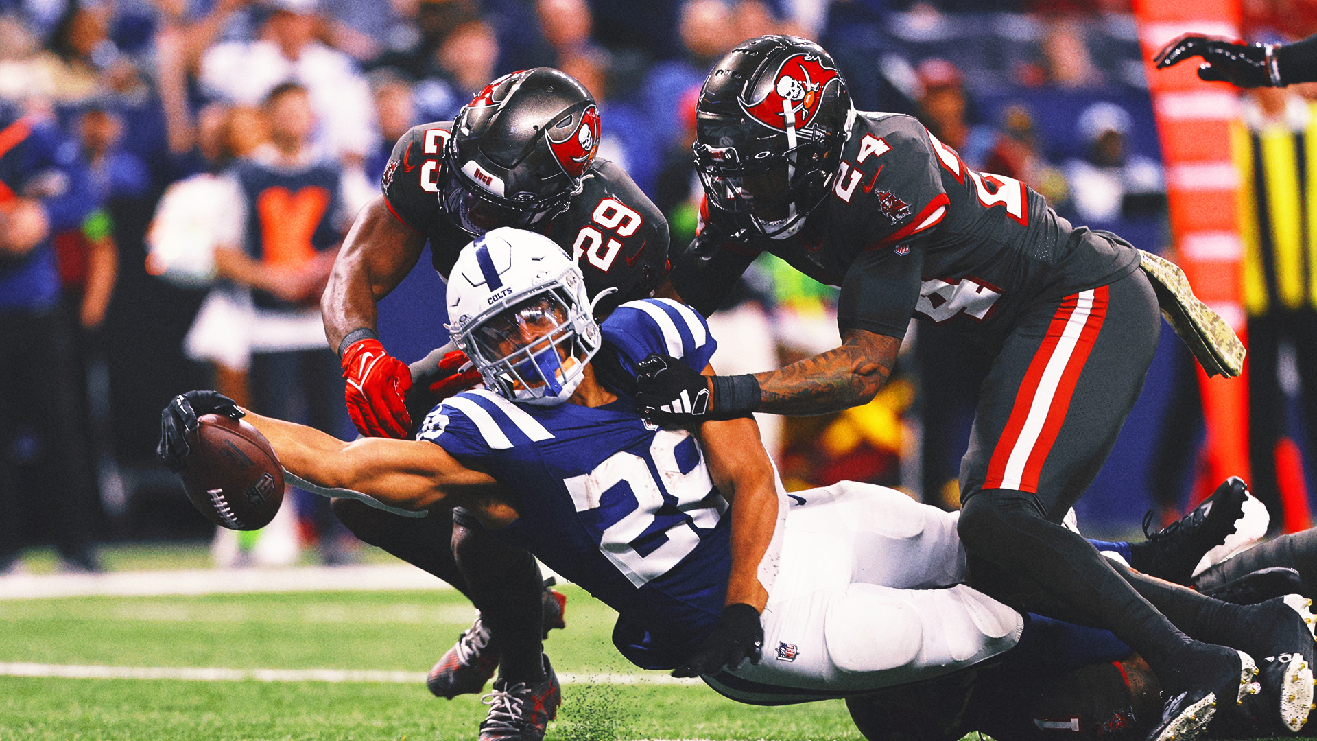 Jonathan Taylor scores twice to help Colts beat Buccaneers 27-20