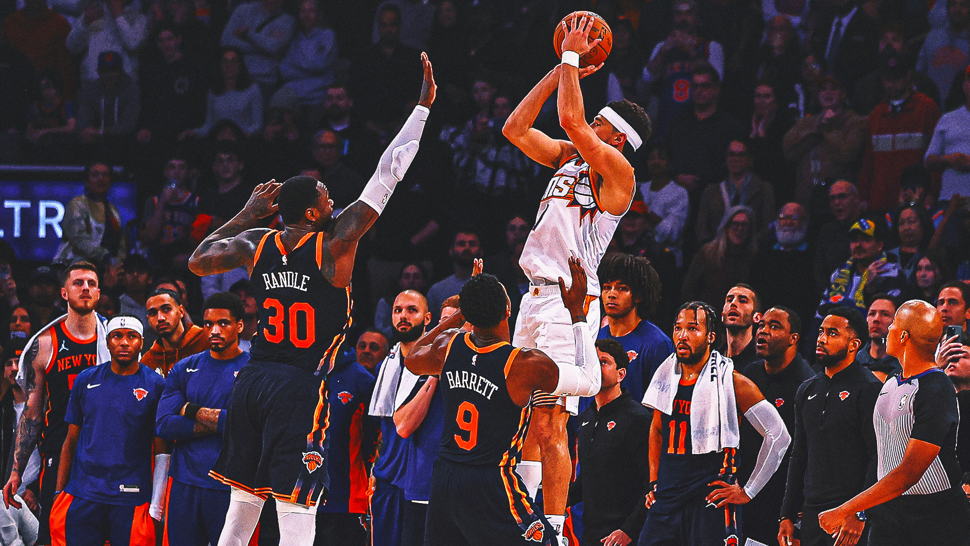 Devin Booker hits 3-pointer with 1.7 seconds left, Suns beat Knicks 116-113 for 7th straight win